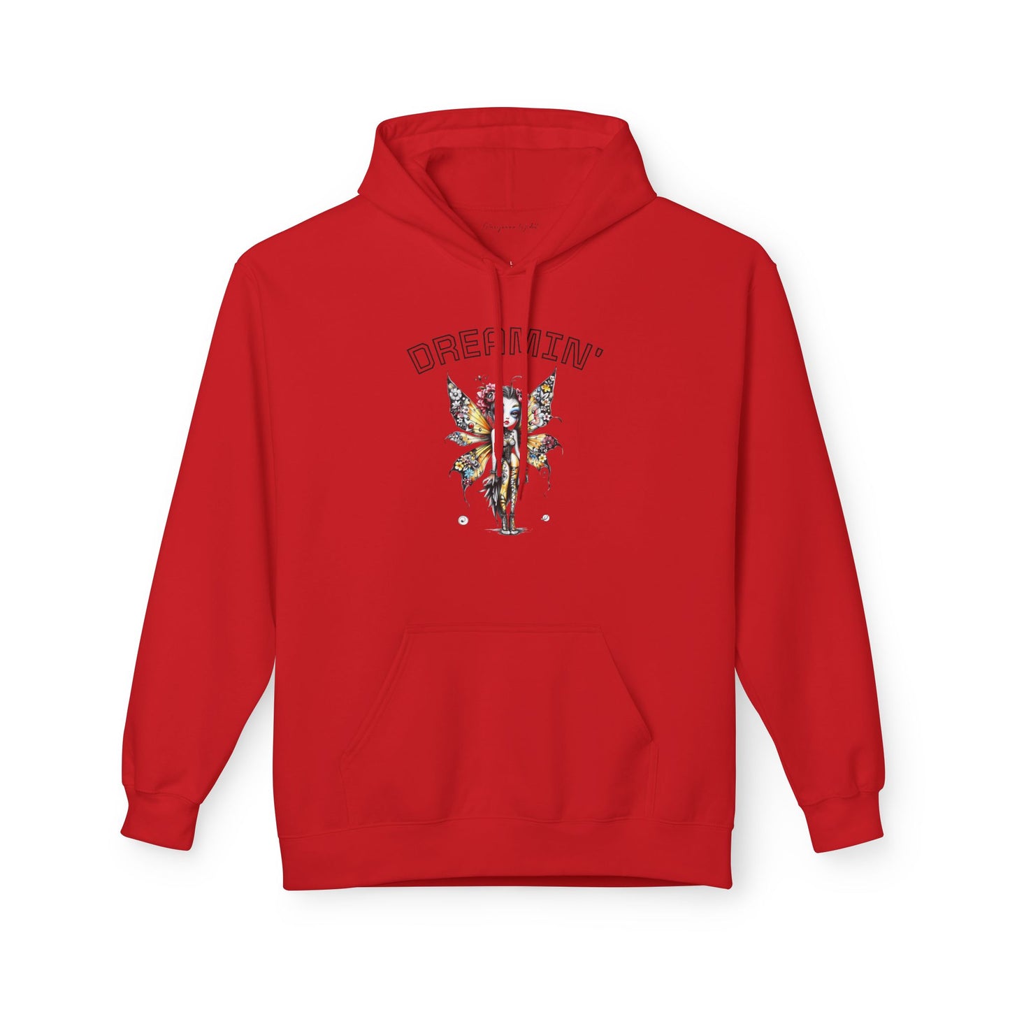 Goth Fairy - Dreamin' Butterfly Hoodie — Vintage Floral Graphic Unisex Pullover