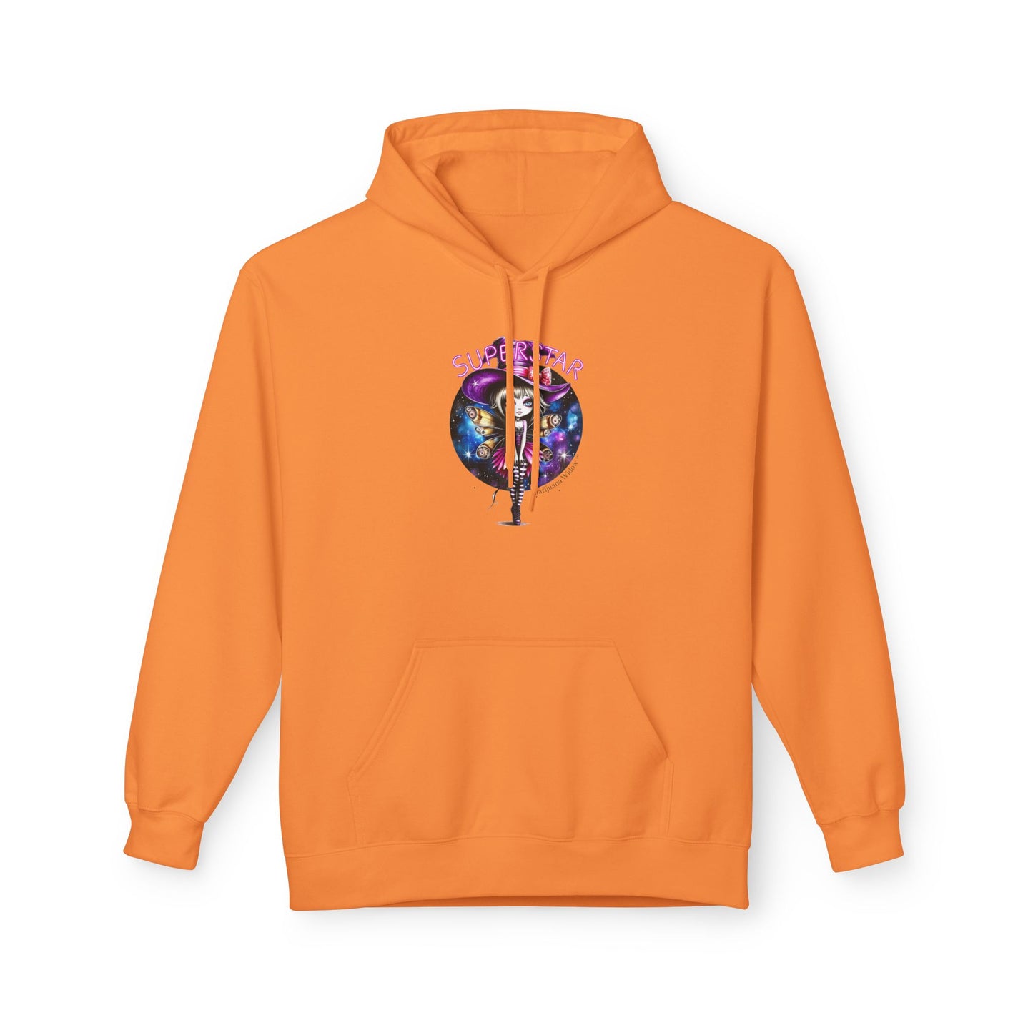 Backstage Pass Hoodie — Superstar Fairy - Neon Burlesque Theater Graphic Unisex Pullover - Marijuana Widow