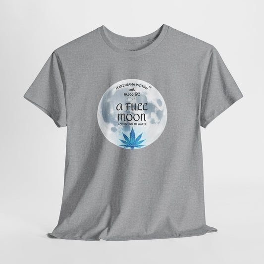 Full Moon Marijuana Flower - Unisex T-shirt