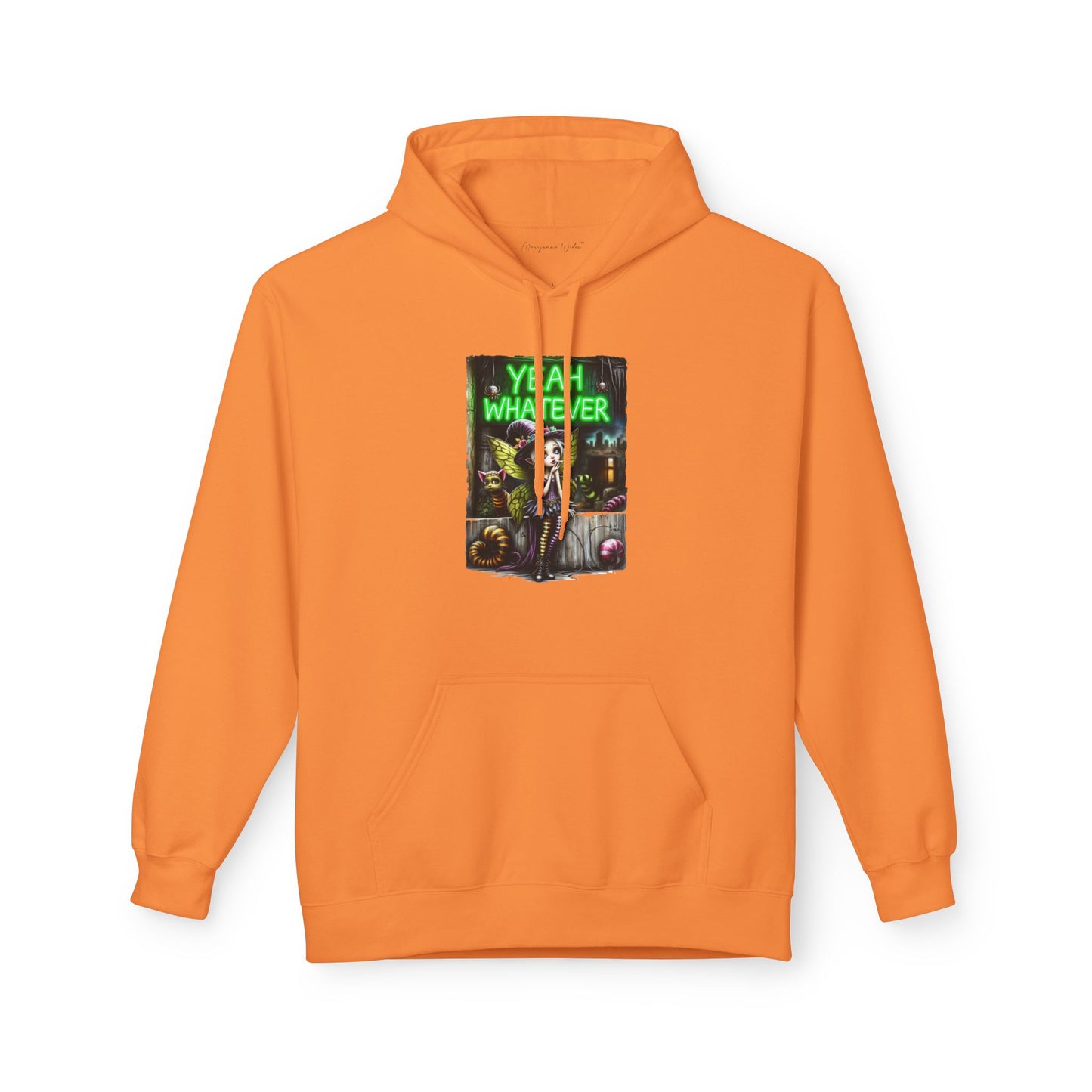 Halloween Fairy - Yeah Whatever - Graphic Unisex Hoodie — Streetwear Pullover