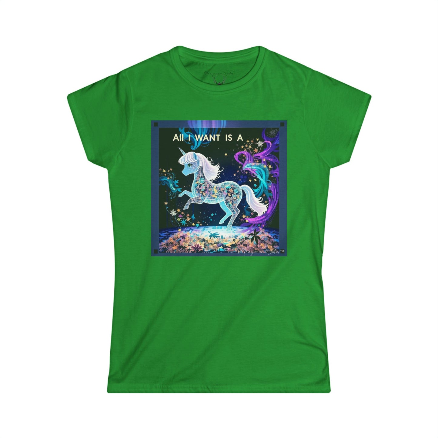 All I Want Is a Unicorn (Blue) — Women's Tee