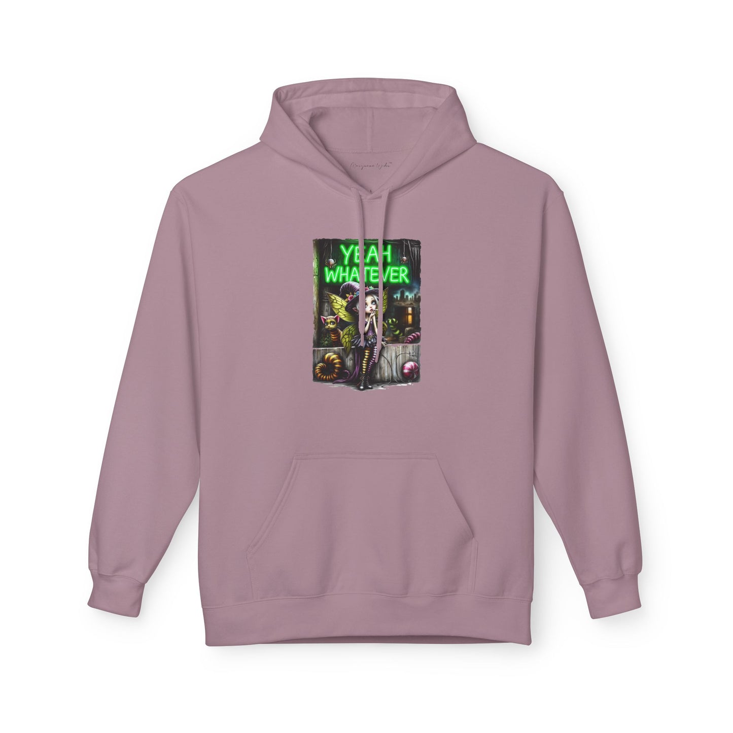 Halloween Fairy - Yeah Whatever - Graphic Unisex Hoodie — Streetwear Pullover