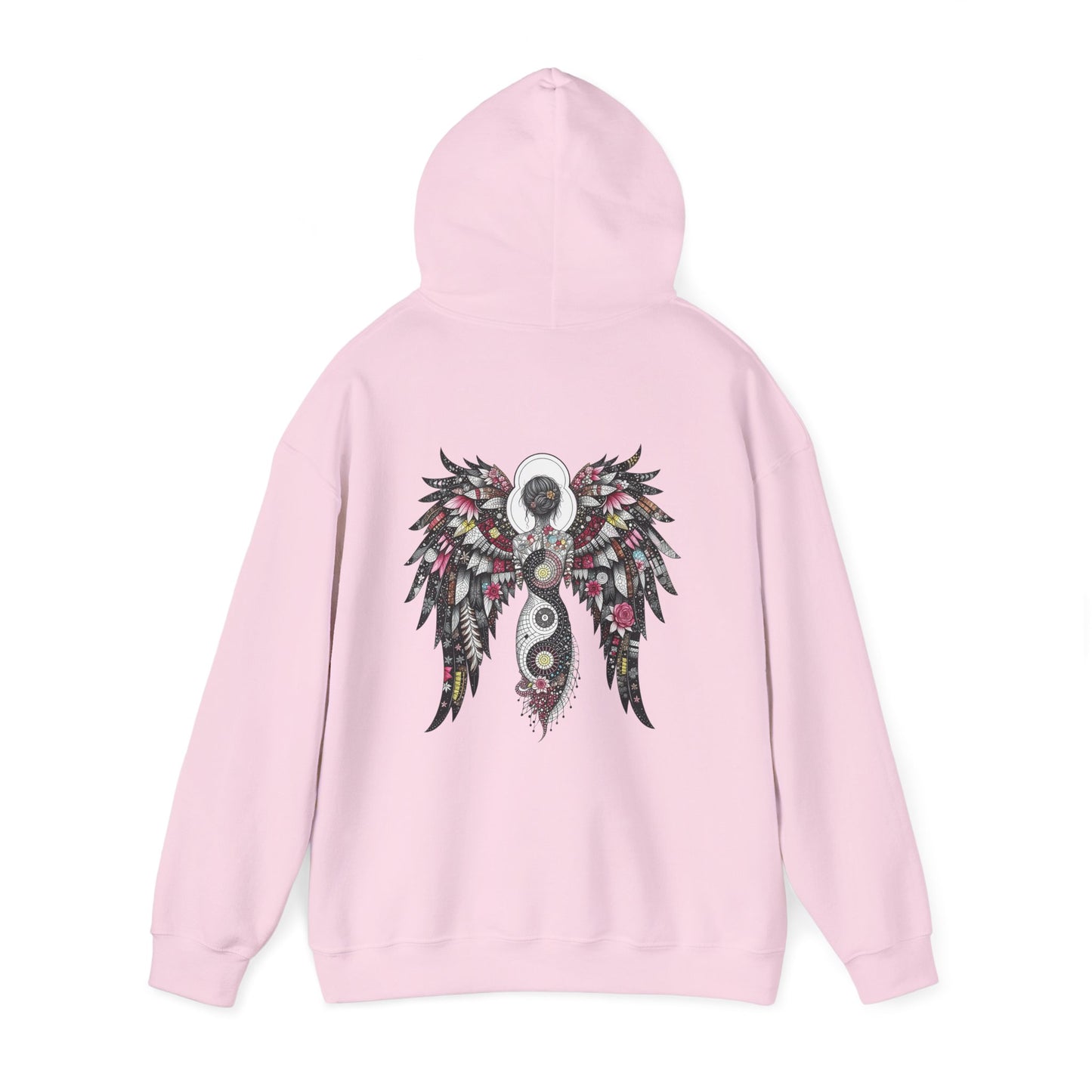 Angel Wings - Angel of Peace — Floral Gothic Spiritual Hoodie