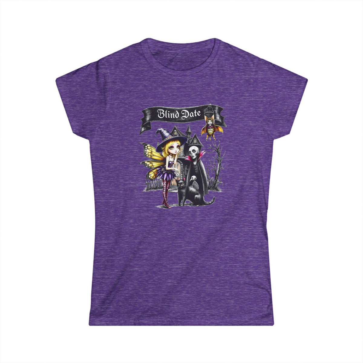 Halloween Fairy — Blind Date - Women's Softstyle Tee - Marijuana Widow