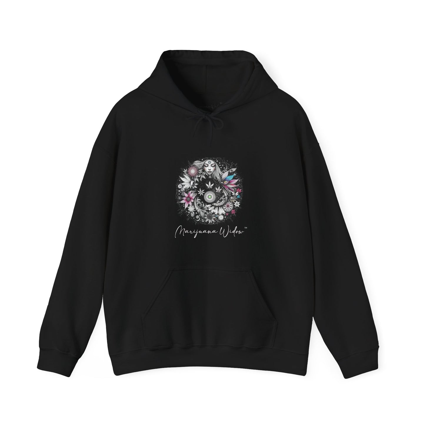 Angel Wings - Angel of Peace — Floral Gothic Spiritual Hoodie