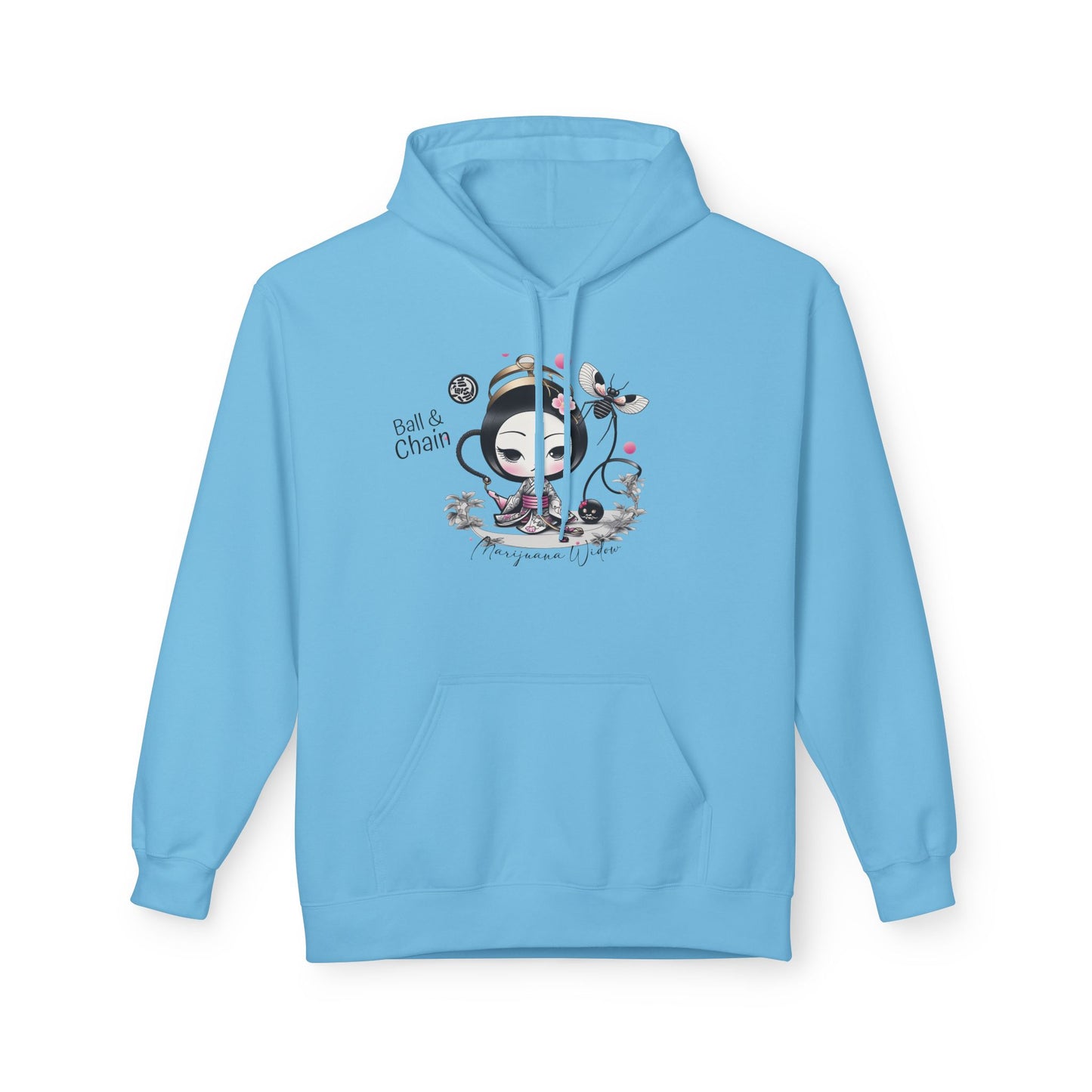 Geisha Angel — Ball & Chain - Kawaii Bamboo Garden Hoodie - Cute Graphic Unisex Sweatshirt