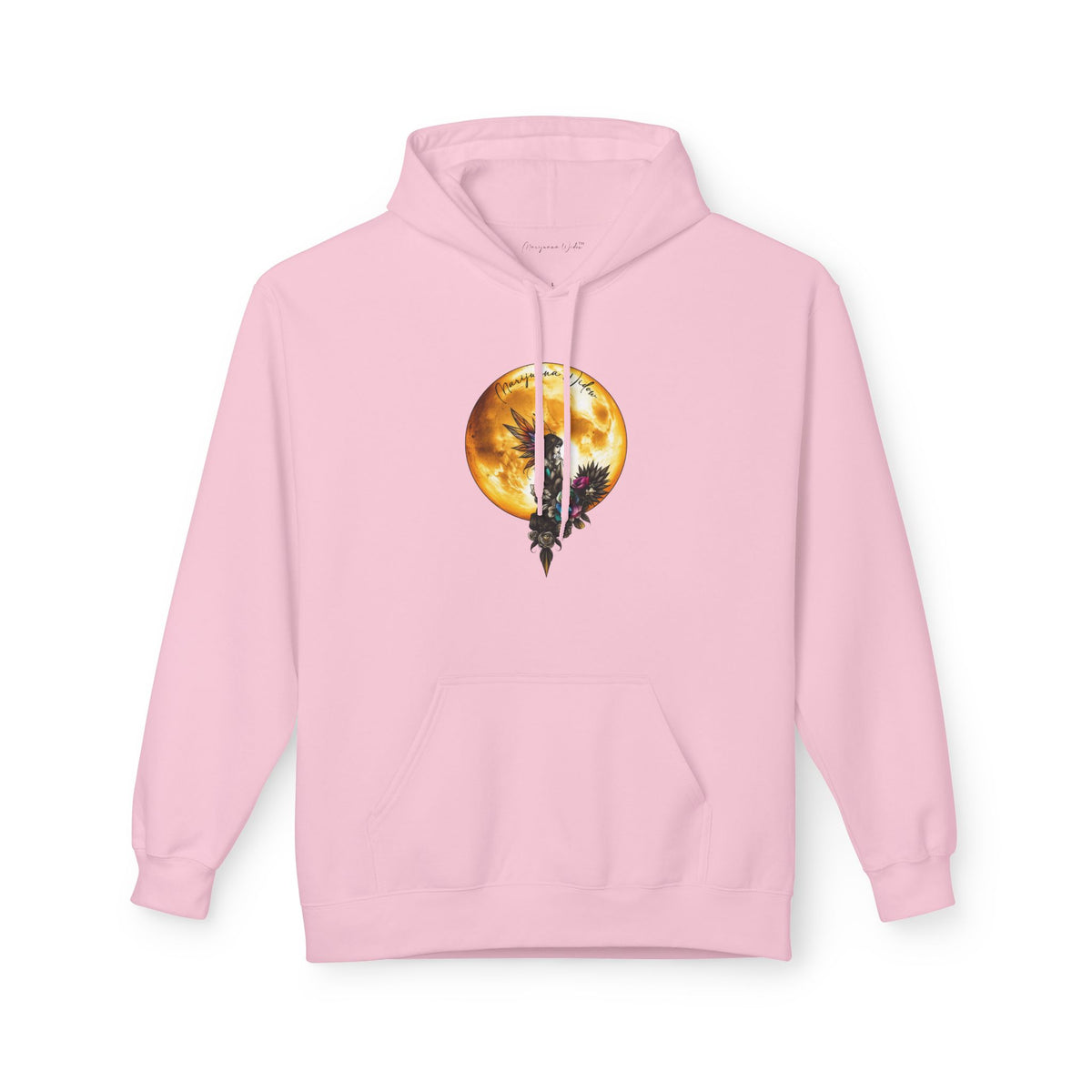 Fairy Moon Hoodie — Girl in the Moon - Fantasy Fairy with Crescent Moon Graphic