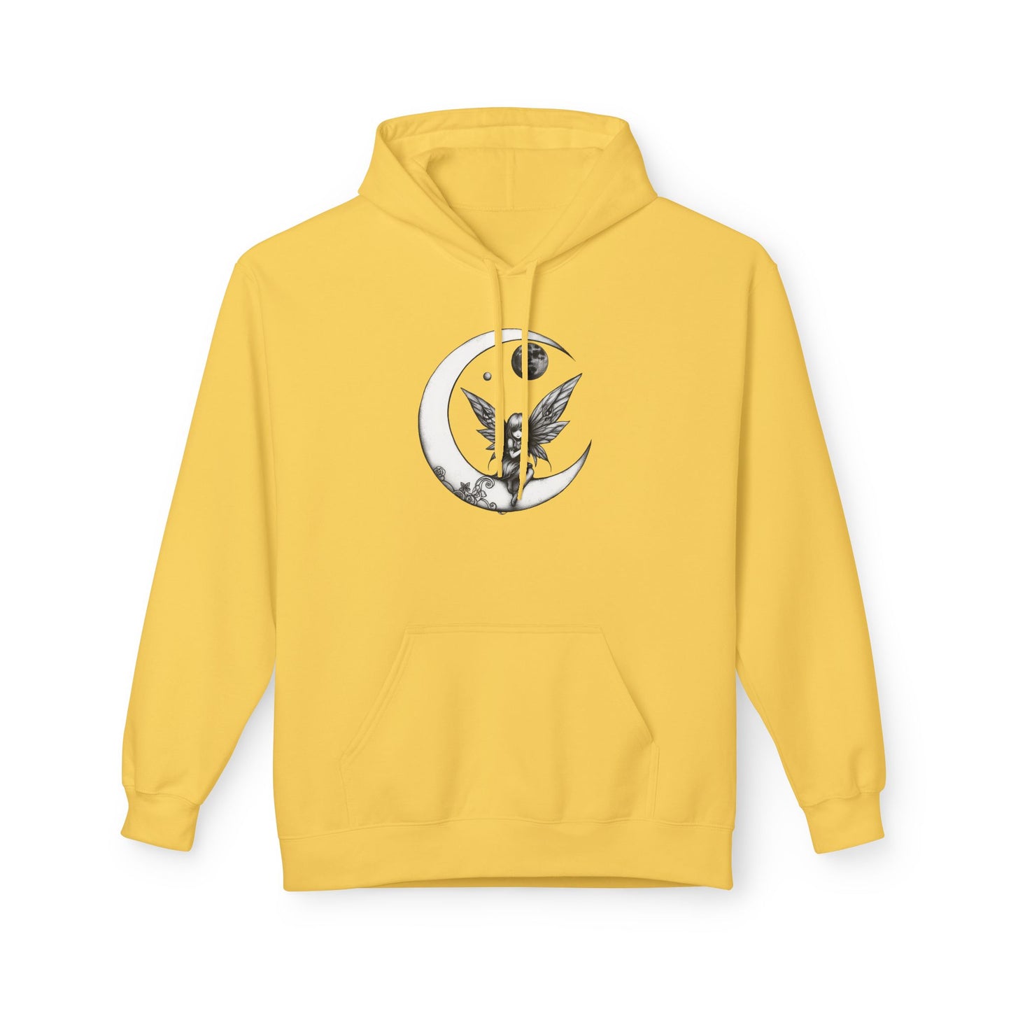 Little Girl in the Moon - Moonlight Fairy Hoodie — Whimsical Nighttime Fantasy Pullover