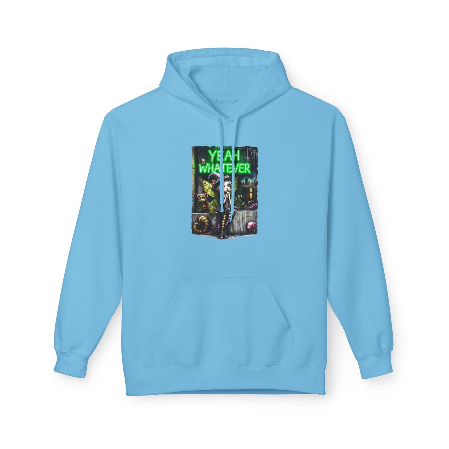 Halloween Fairy - Yeah Whatever - Graphic Unisex Hoodie — Streetwear Pullover