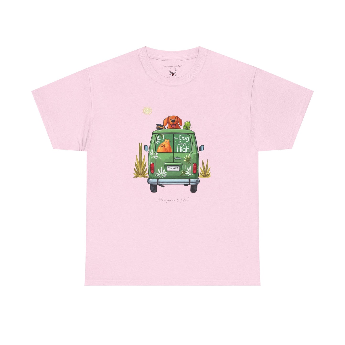 Camper Van High - Green Van - Your Dog Says High - Unisex T-shirt