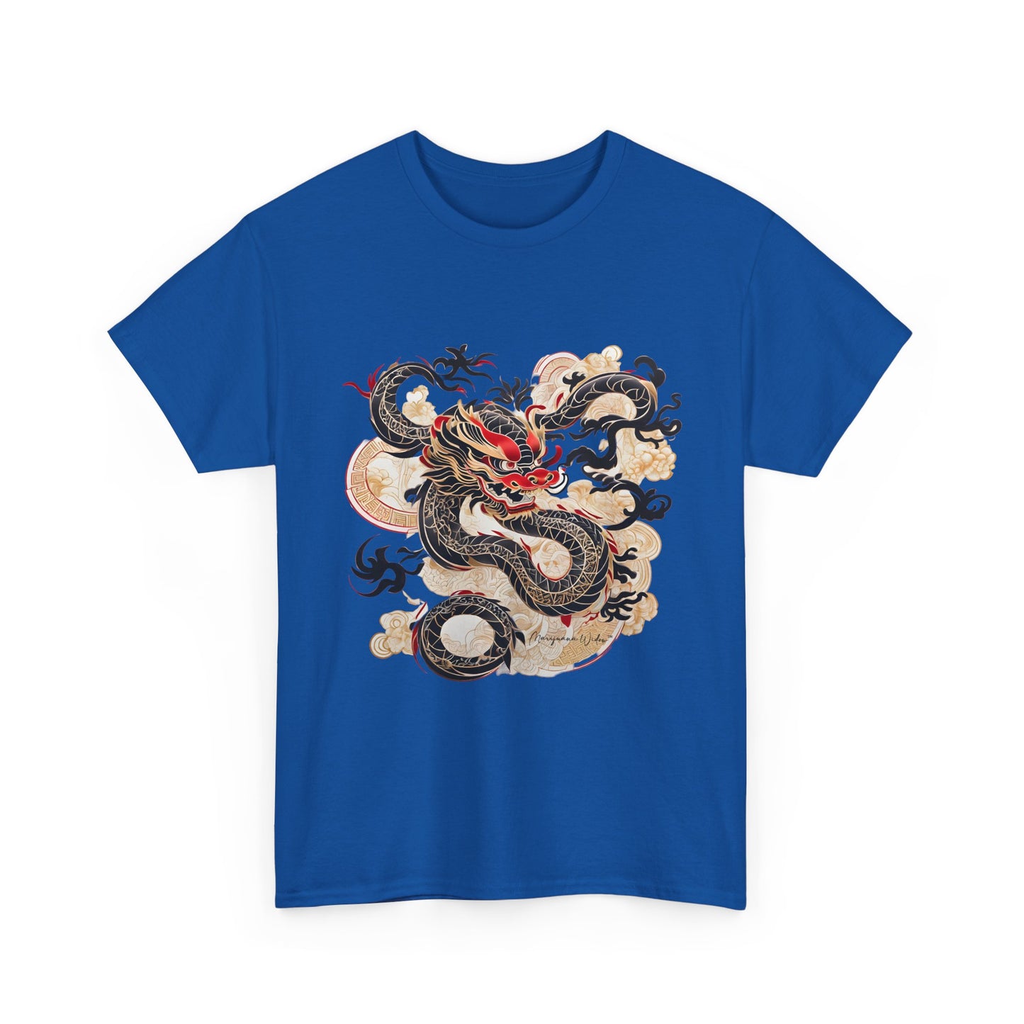 Smoking Dragon — Vintage Red & Black Dragon Unisex T-Shirt