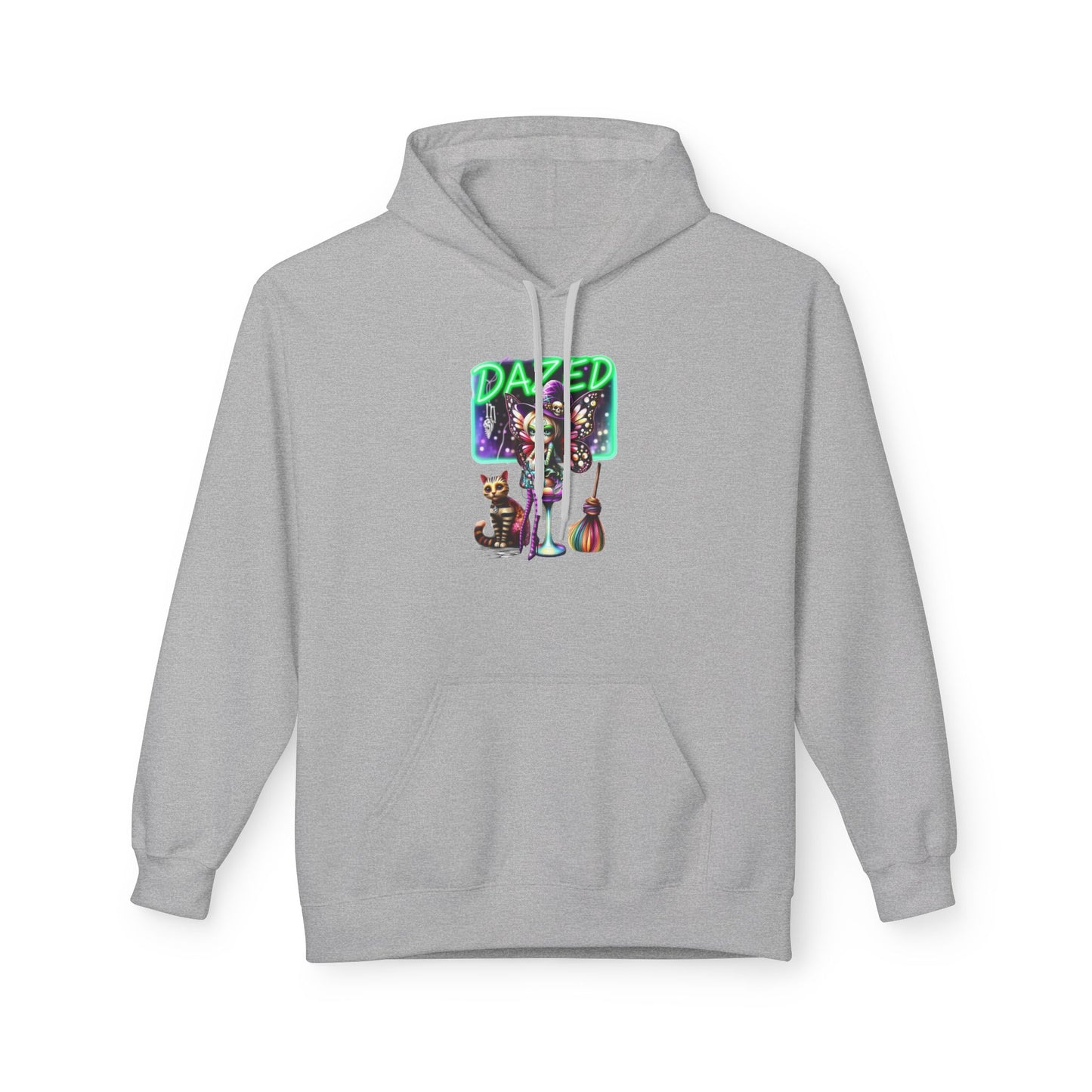Halloween Fairy - Dazed - Retro Neon Unisex Hoodie - Marijuana Widow