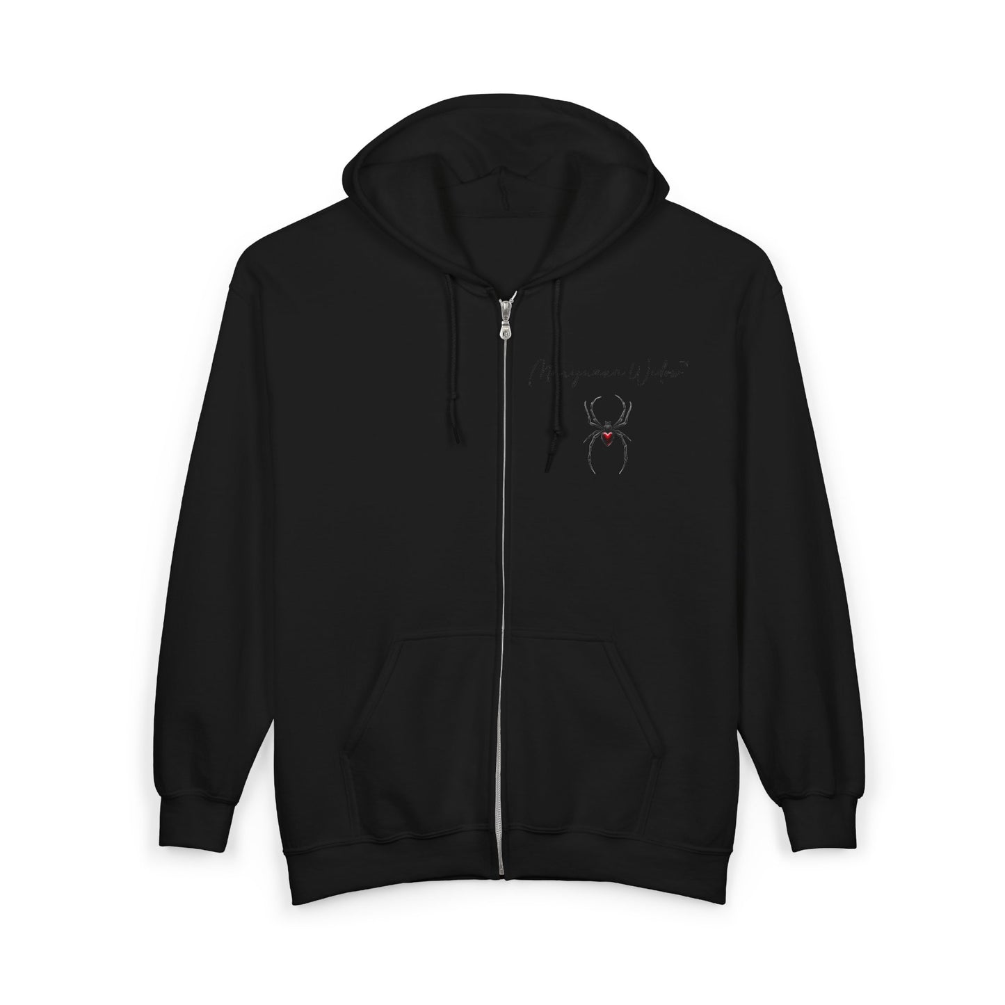Locked Up Winged Heart - Unisex Zip Hoodie — Gothic Heart Design