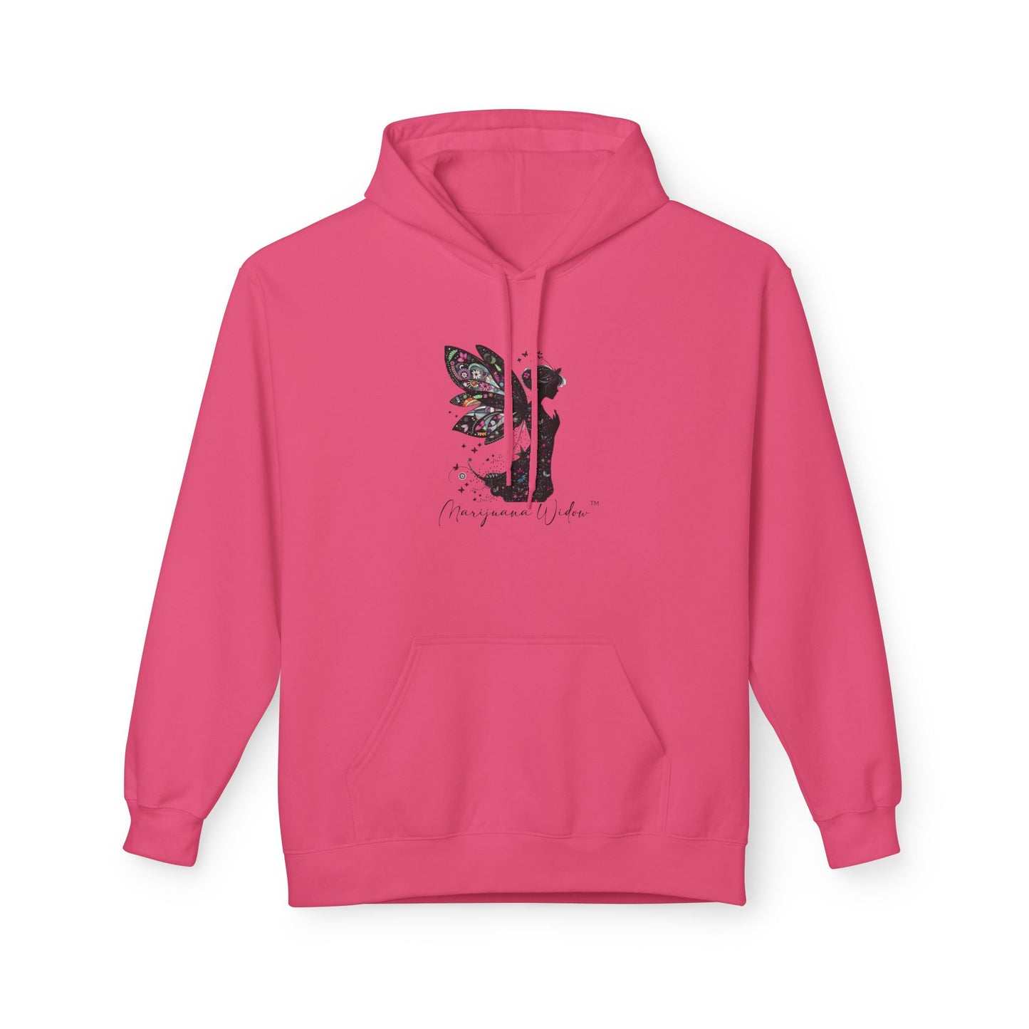 Praying for Peace - Fairy Butterfly Floral Wings Hoodie — Whimsical Butterfly Silhouette Pullover