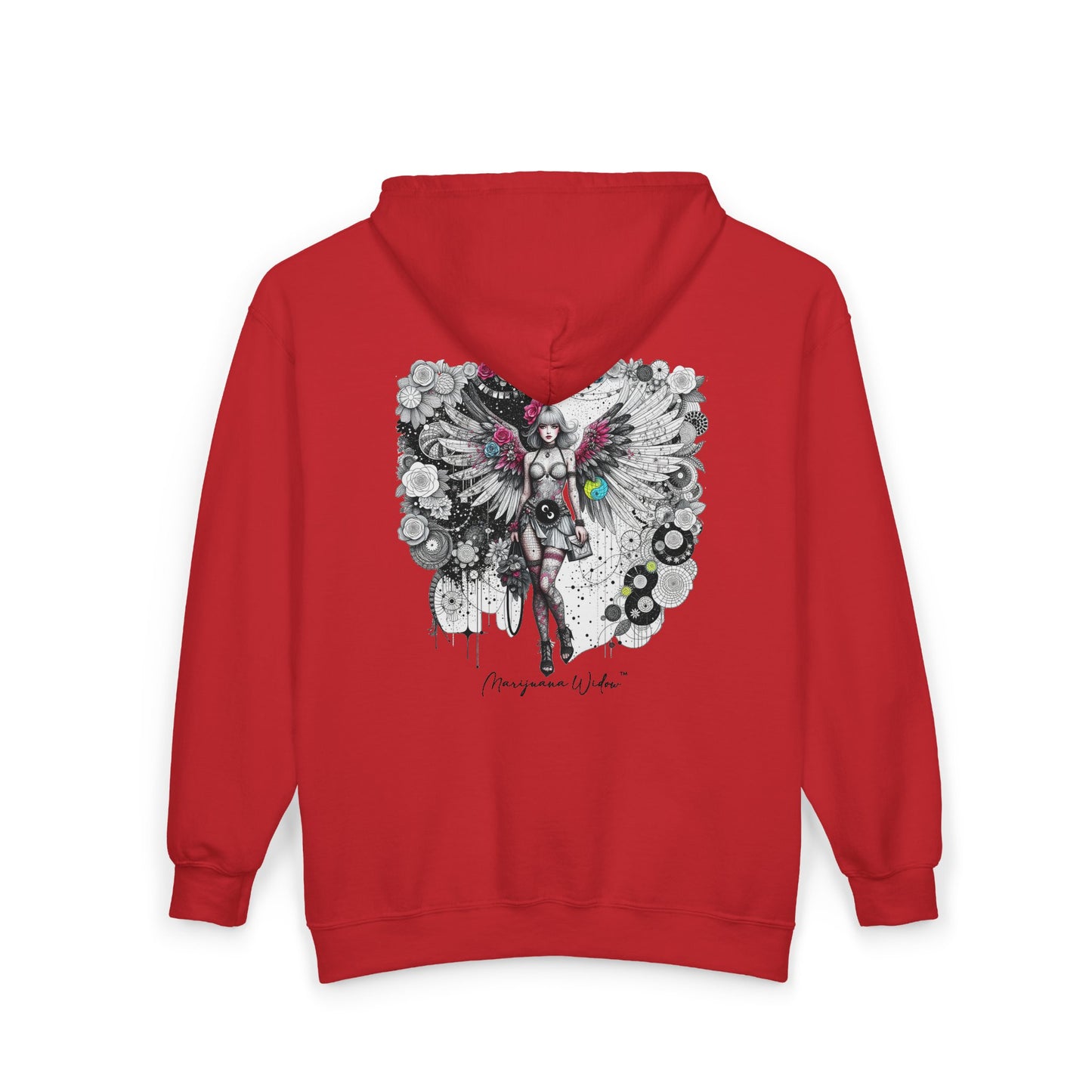 Angel Wings - Just A Girl - Graphic Full-Zip Hoodie