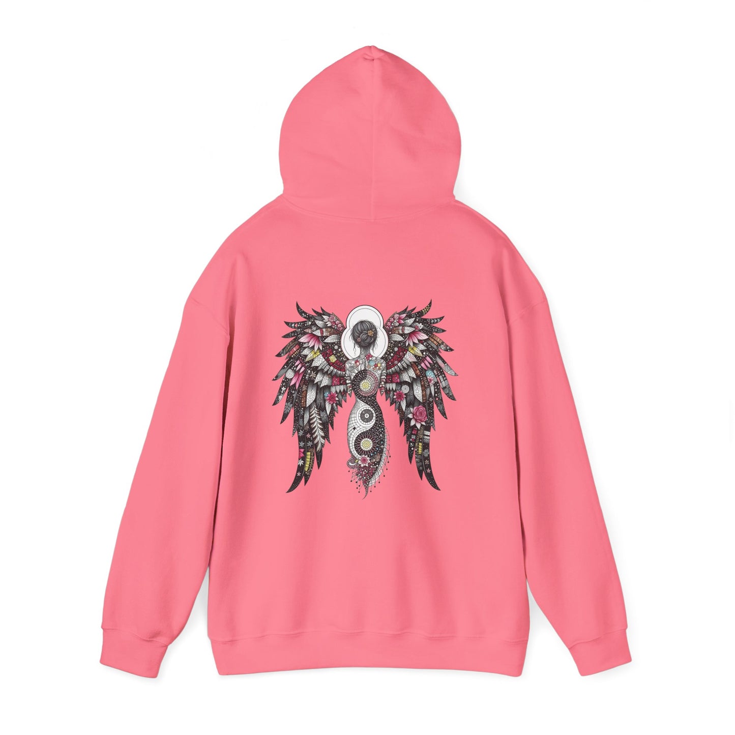 Angel Wings - Angel of Peace — Floral Gothic Spiritual Hoodie