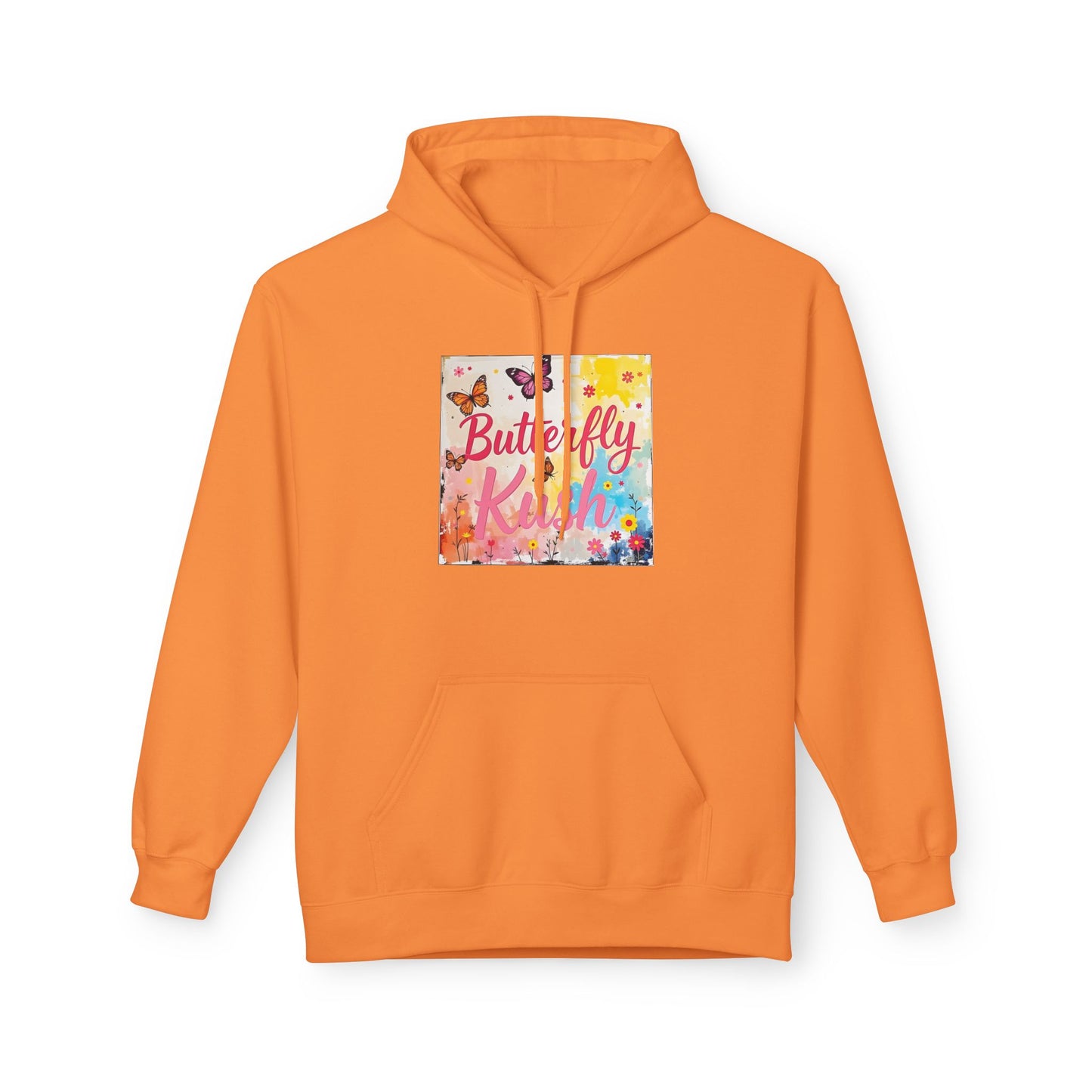 Butterfly Kush Hoodie - Floral Watercolor Comfort Sweatshirt