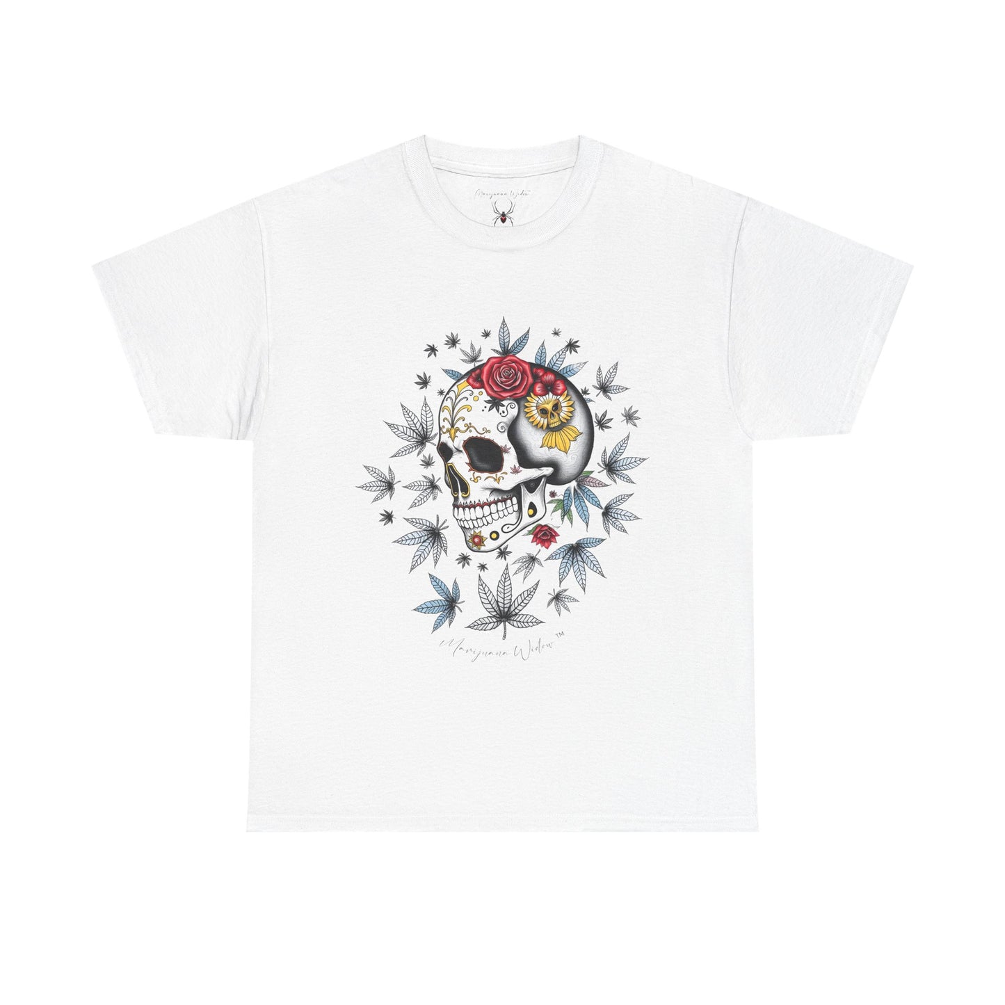 Dia de Los Muertos - Skull - Black Red Gold - Unisex T-shirt