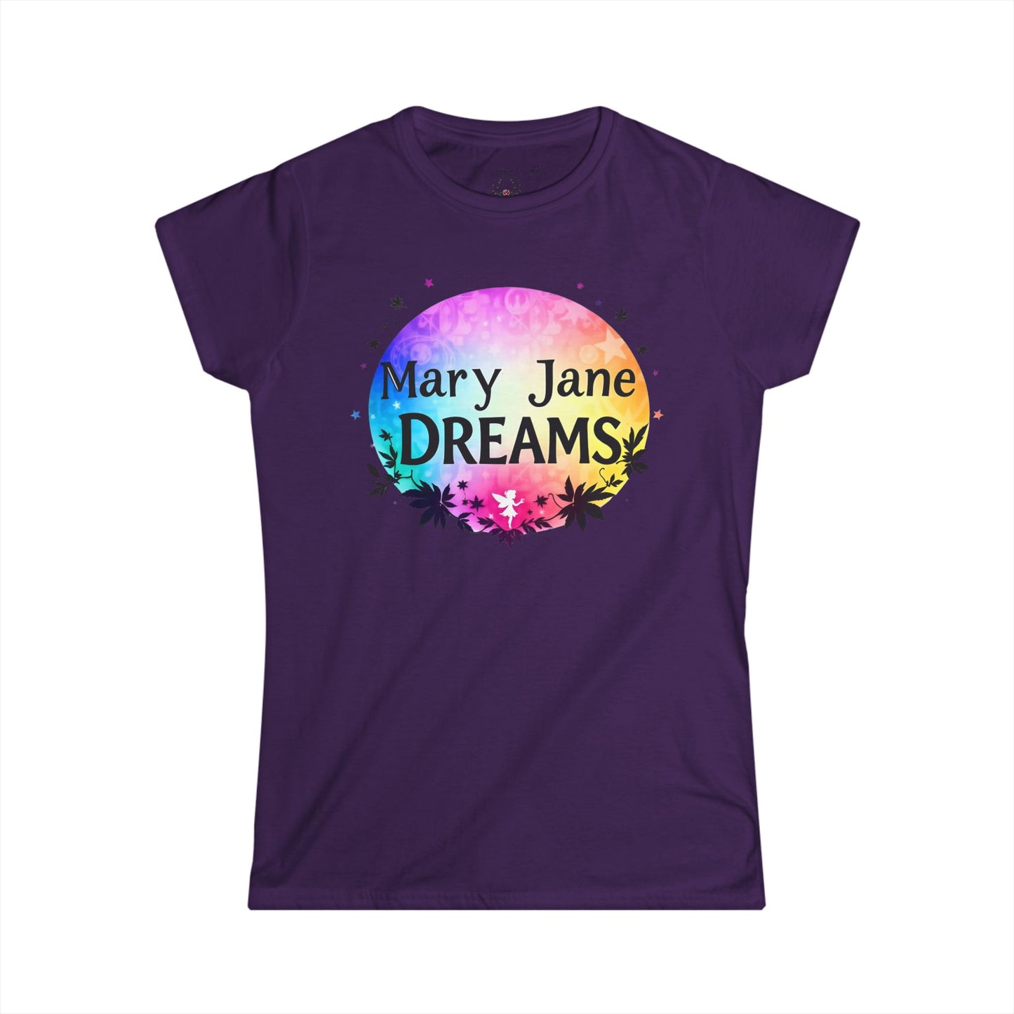 Mary Jane Dreams Tee — Colorful Fairy Psychedelic Cannabis Women's T-Shirt