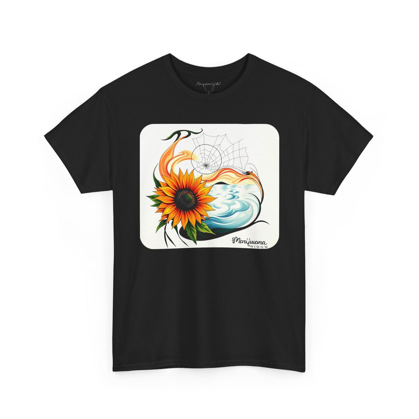 Sunflower Wave T-Shirt — Dreamcatcher Ocean Floral - Unisex T-shirt