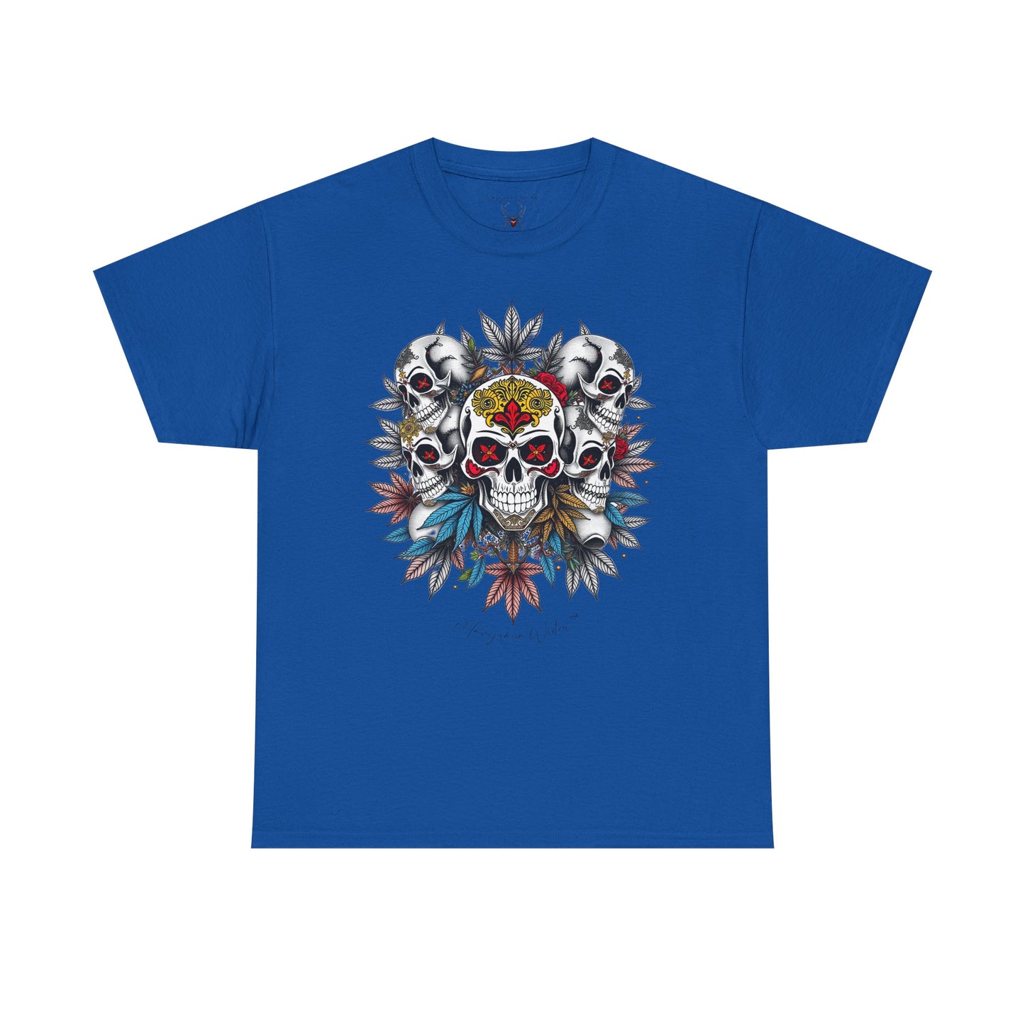 Dia de Los Muertos - Golden Skulls - Black Red Gold - Unisex T-shirt