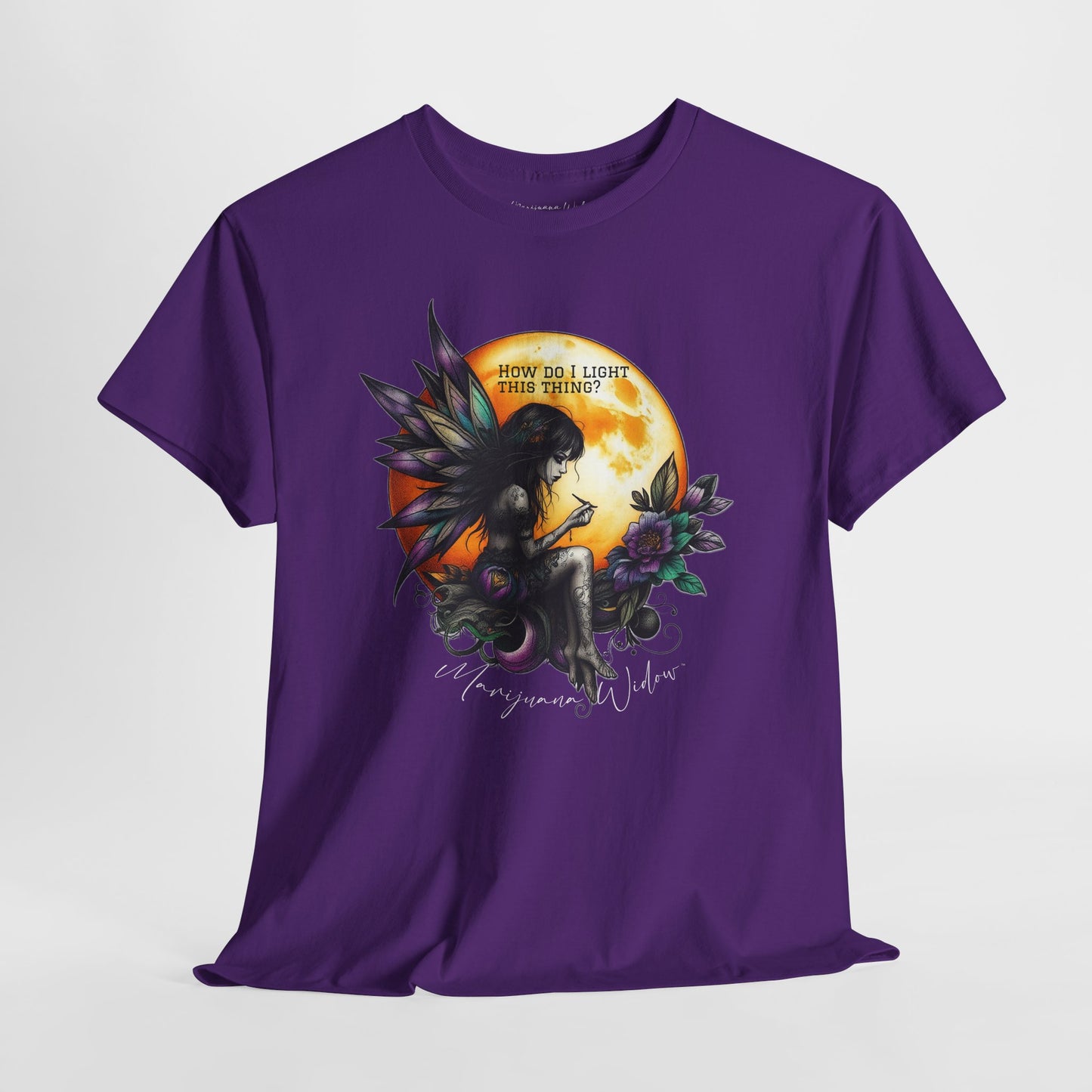 Mary Jane Fairy and Moon - How Do I Light This - Unisex T-shirt