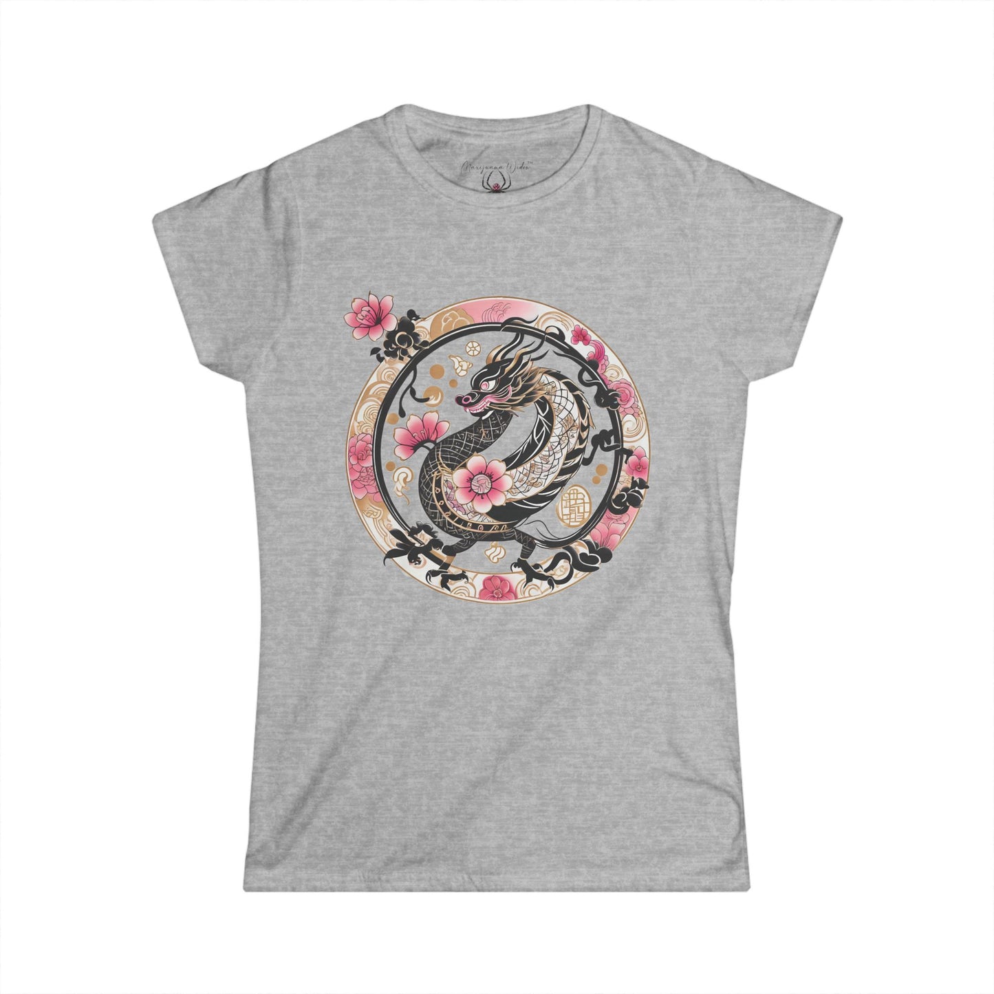 Sakura Dragon Floral Graphic Women's Tee