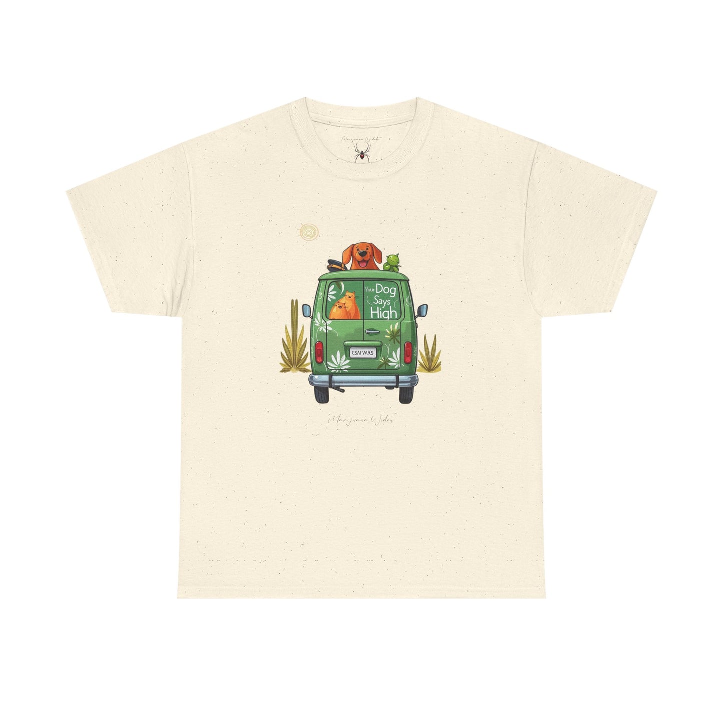 Camper Van High - Green Van - Your Dog Says High - Unisex T-shirt