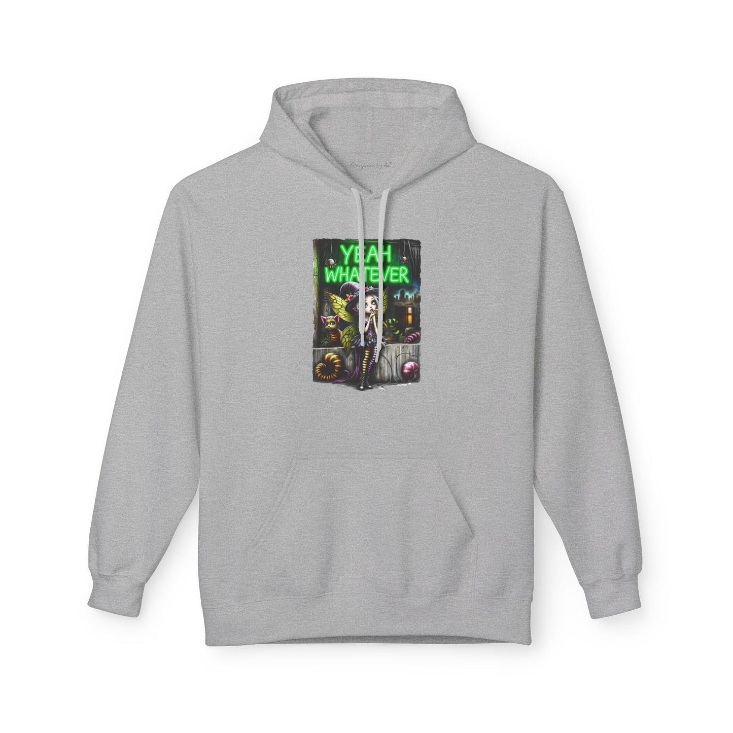 Halloween Fairy - Yeah Whatever - Graphic Unisex Hoodie — Streetwear Pullover