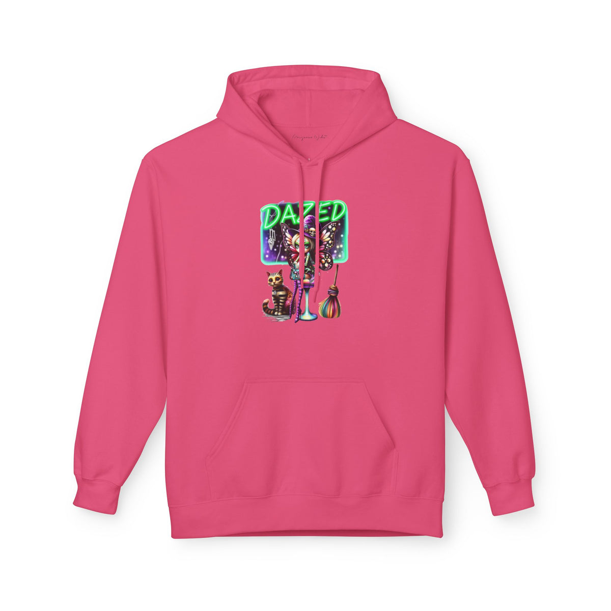 Halloween Fairy - Dazed - Retro Neon Unisex Hoodie - Marijuana Widow