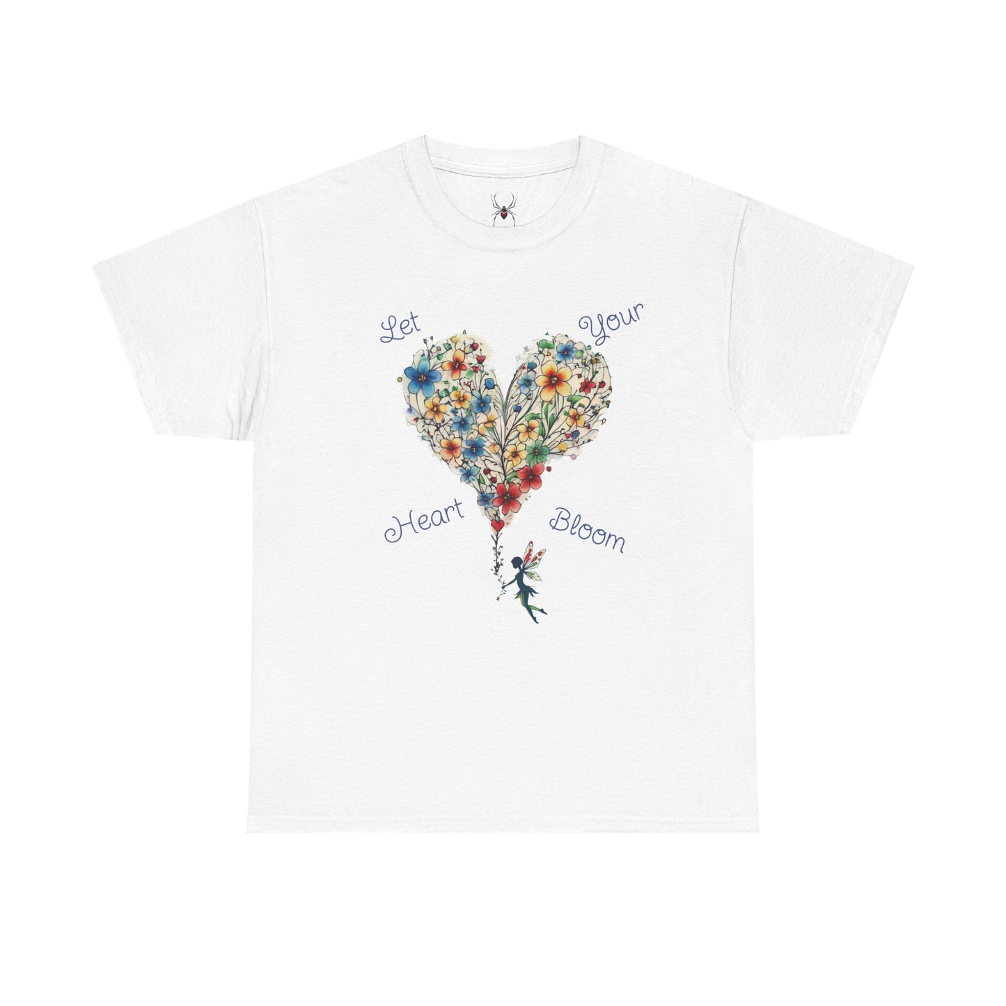 Floral Heart T-Shirt — Let Your Heart Bloom - Cute Watercolor Bouquet Heart Unisex Tee