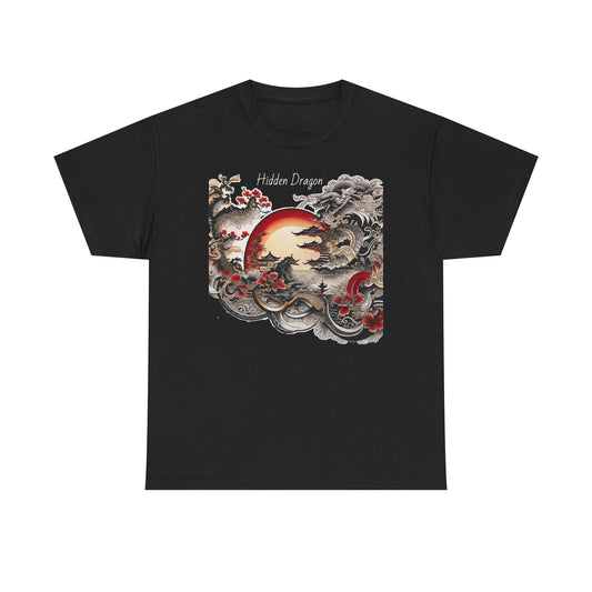 Hidden Dragon - Water Dragon Ink Art Unisex Shirt - Marijuana Widow