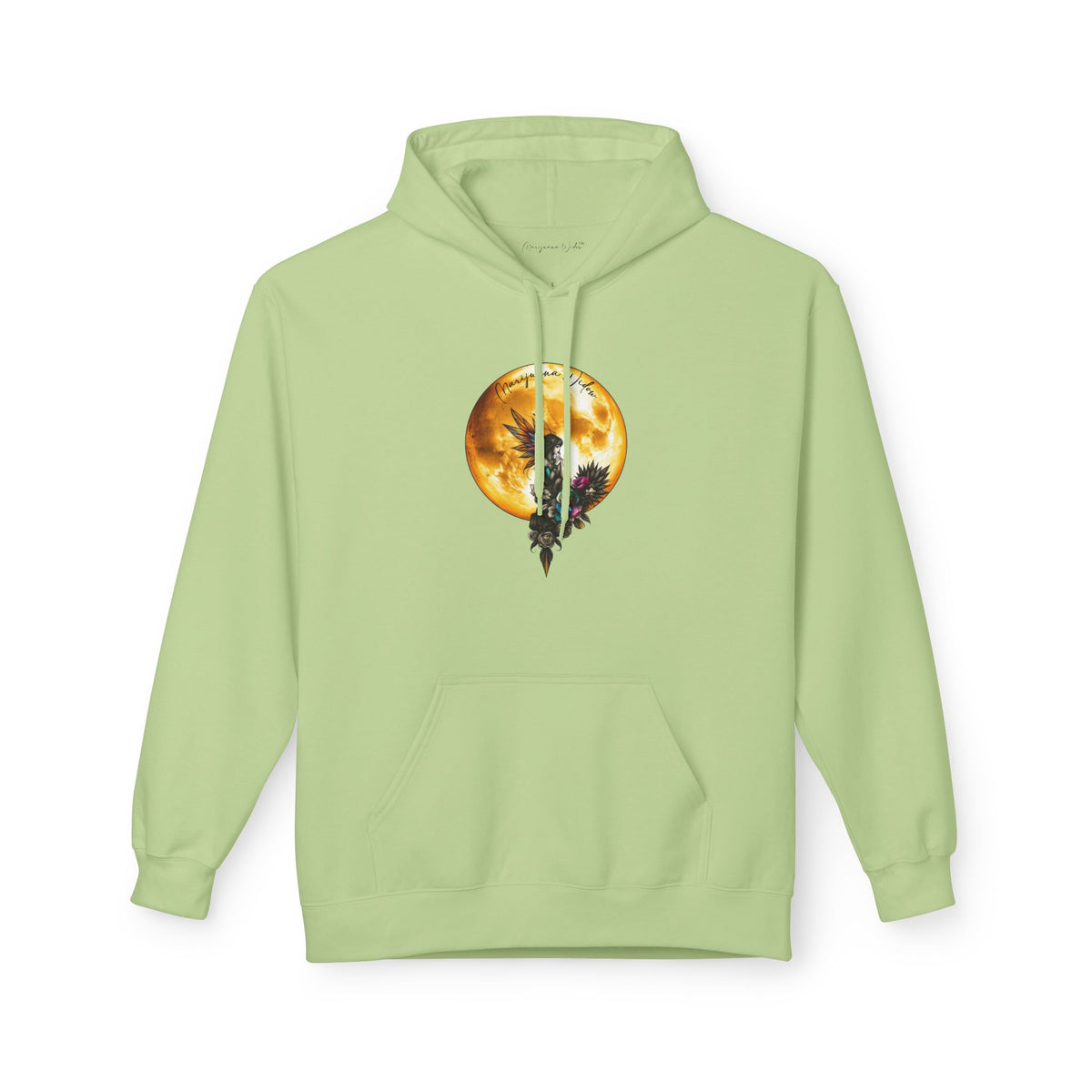 Fairy Moon Hoodie — Girl in the Moon - Fantasy Fairy with Crescent Moon Graphic