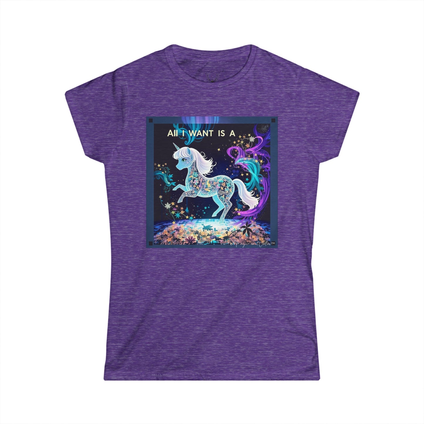 All I Want Is a Unicorn (Blue) — Women's Tee