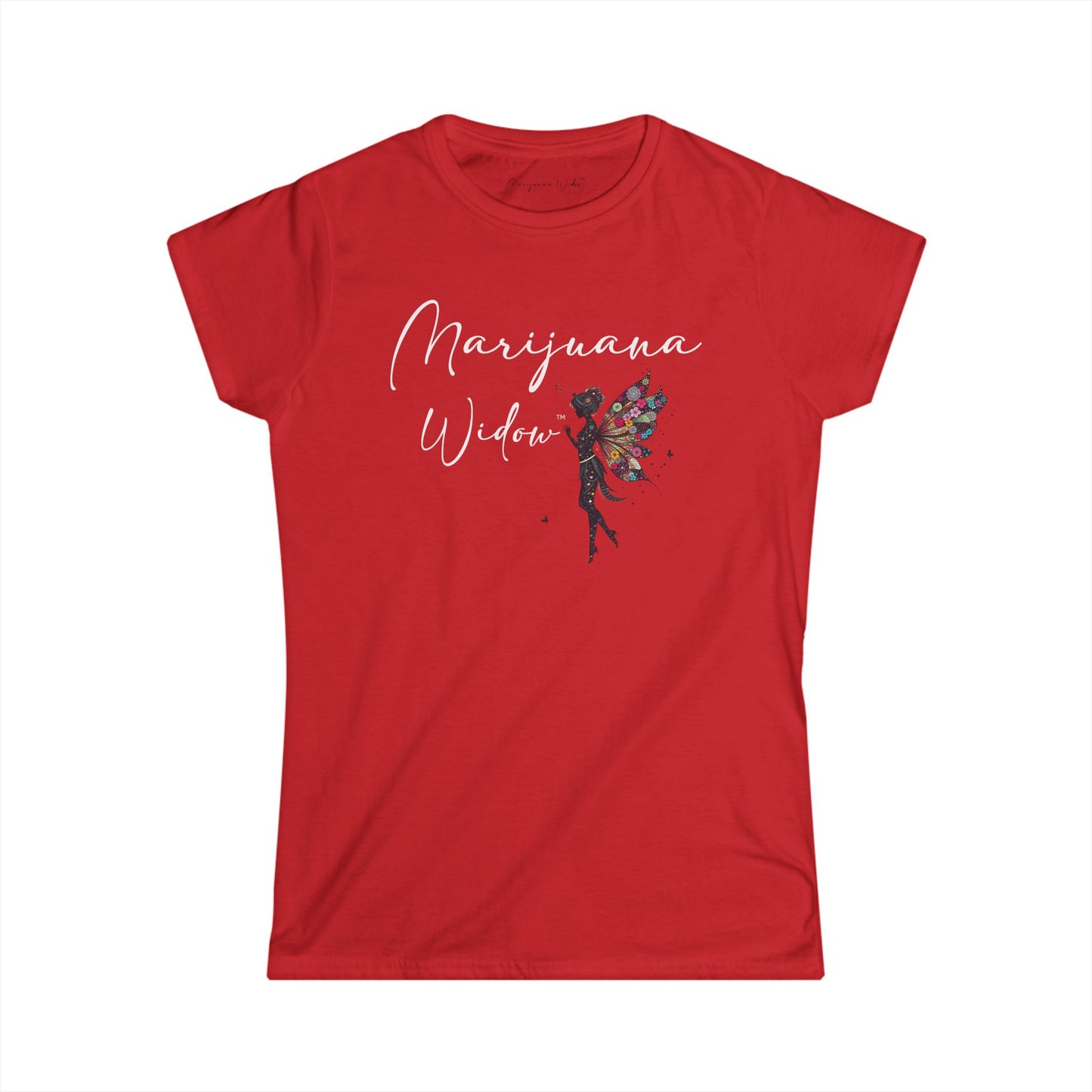 Touch Me - Fairy Butterfly - Floral Fairy Wings Tee — Women's Graphic T-Shirt - Marijuana Widow