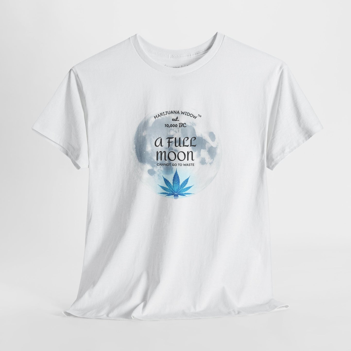 Full Moon Marijuana Flower - Unisex T-shirt