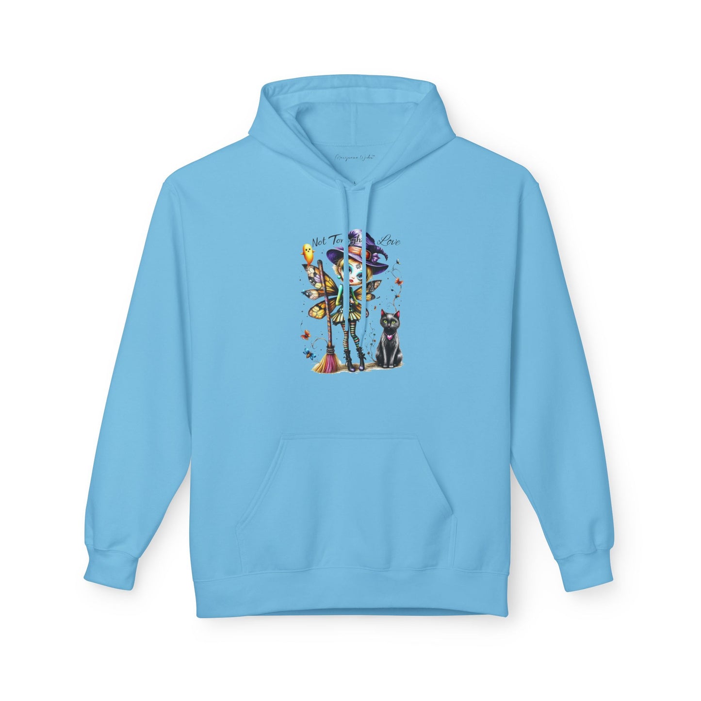 Halloween Fairy - Not Tonight Love - Cat Moonlit Forest Unisex Hoodie