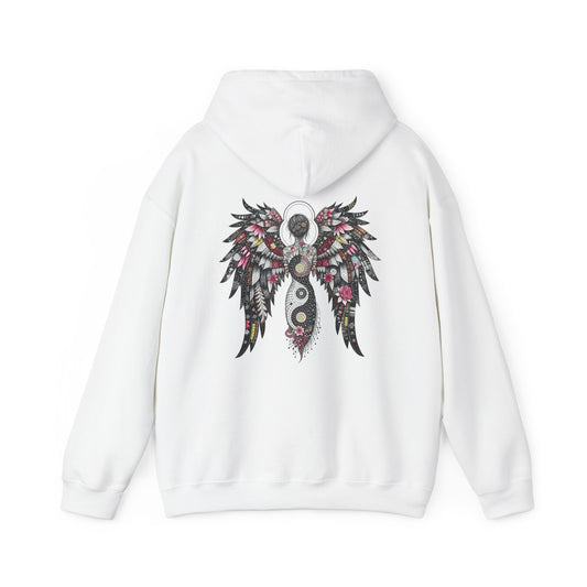 Angel Wings - Angel of Peace — Floral Gothic Spiritual Hoodie