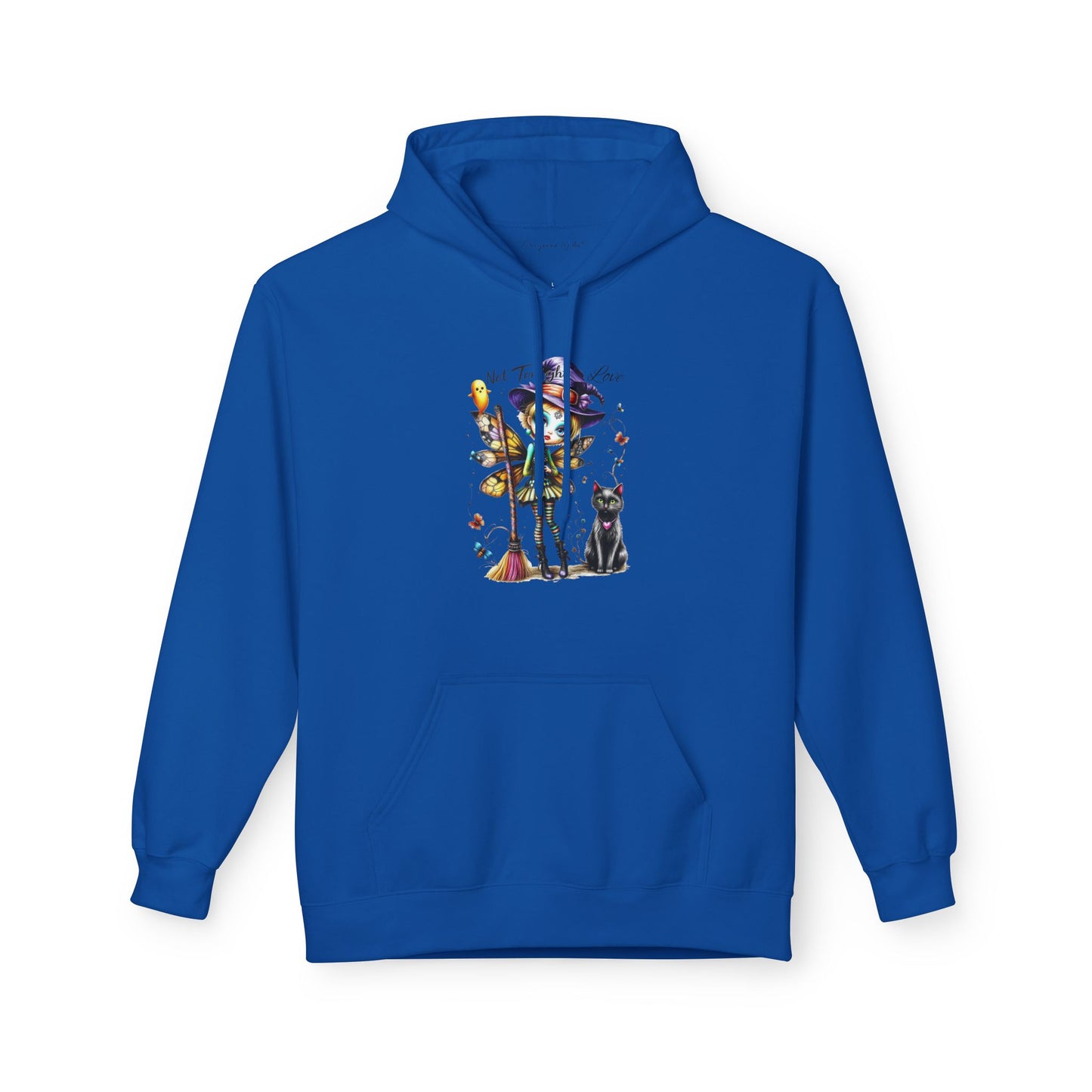 Halloween Fairy - Not Tonight Love - Cat Moonlit Forest Unisex Hoodie