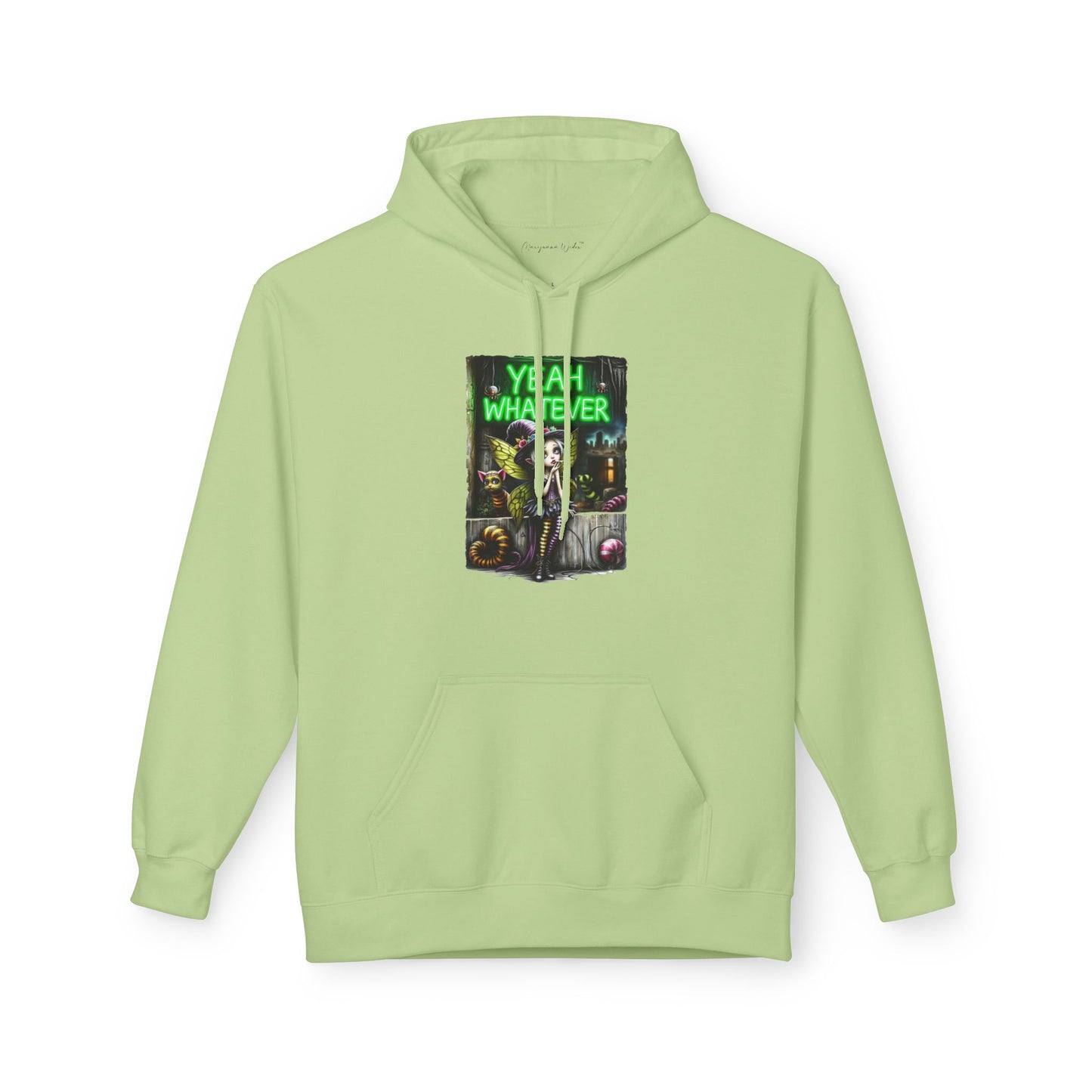 Halloween Fairy - Yeah Whatever - Graphic Unisex Hoodie — Streetwear Pullover