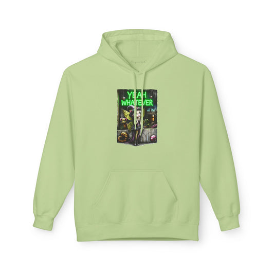 Halloween Fairy - Yeah Whatever - Graphic Unisex Hoodie — Streetwear Pullover - Marijuana Widow