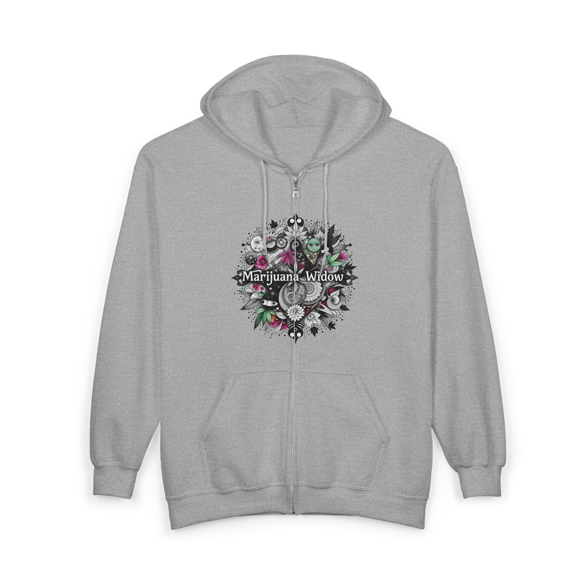 Angel Wings - Just A Girl - Graphic Full-Zip Unisex Sweatshirt