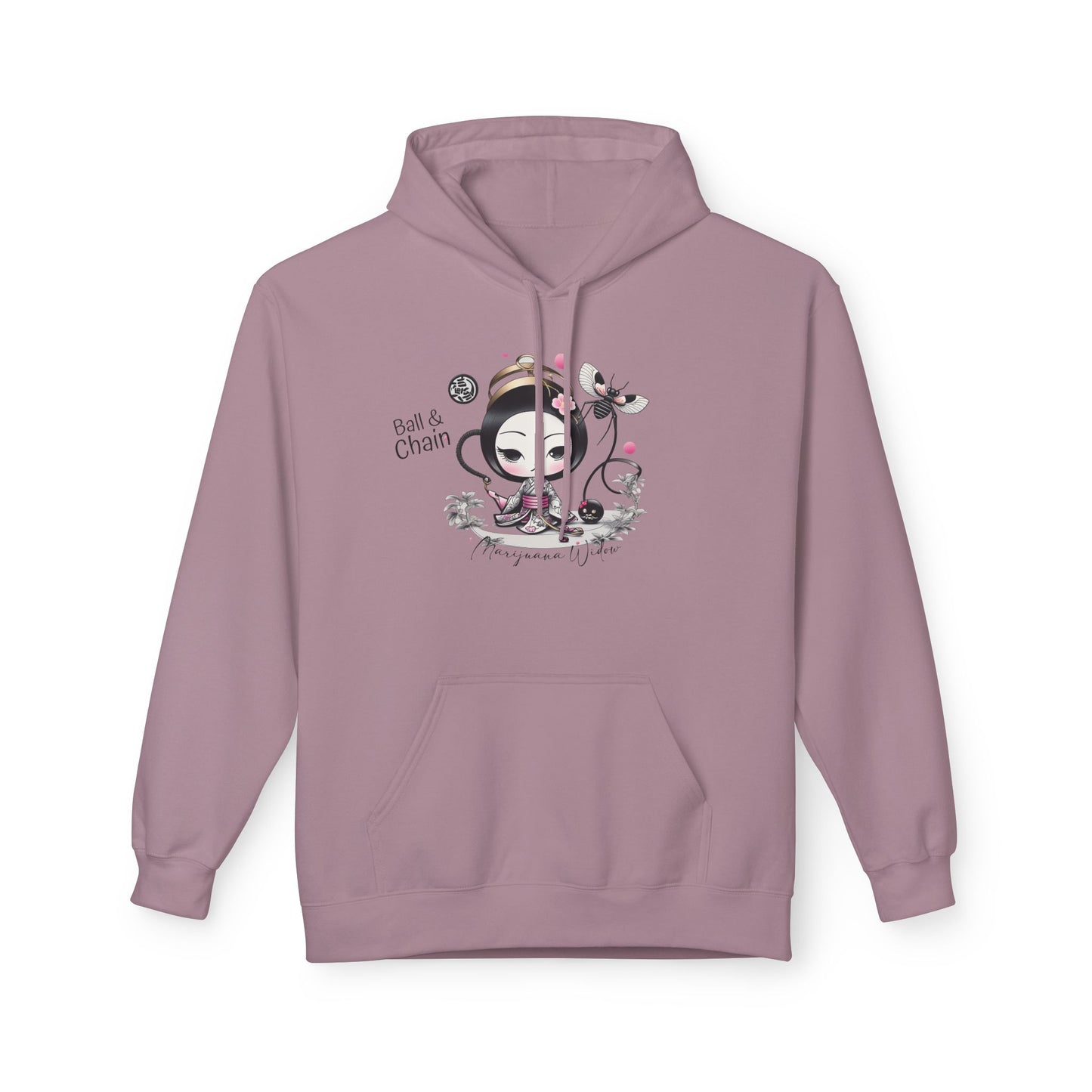 Geisha Angel — Ball & Chain - Kawaii Bamboo Garden Hoodie - Cute Graphic Unisex Sweatshirt