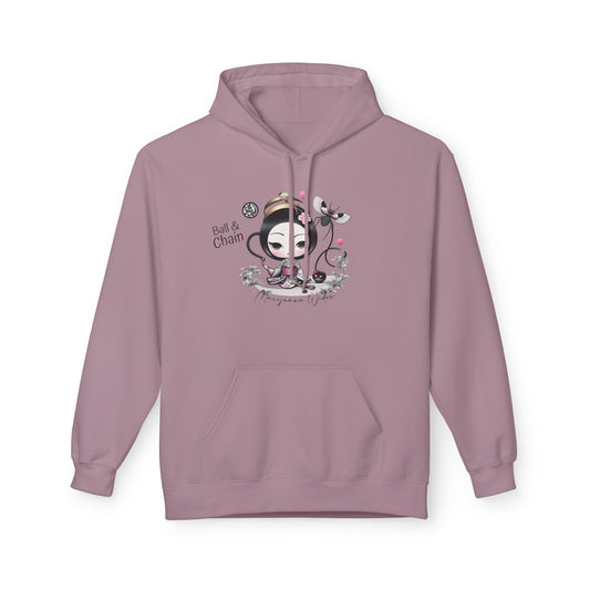 Geisha Angel — Ball & Chain - Kawaii Bamboo Garden Hoodie - Cute Graphic Unisex Sweatshirt - Marijuana Widow
