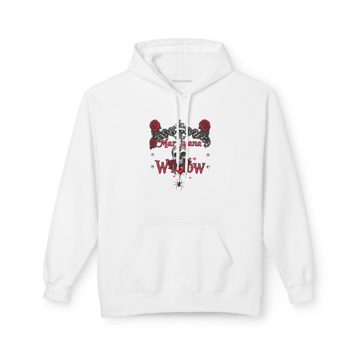 Royalty Hoodie - Skull Spider Rose Gothic Floral Graphic Pullover