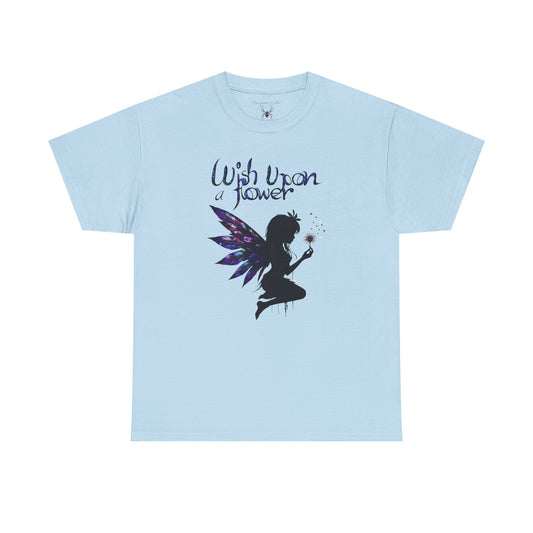 Dandelion Fairy Silhouette T‑Shirt — Wish Upon a Flower Magical Fantasy - Unisex T-shirt