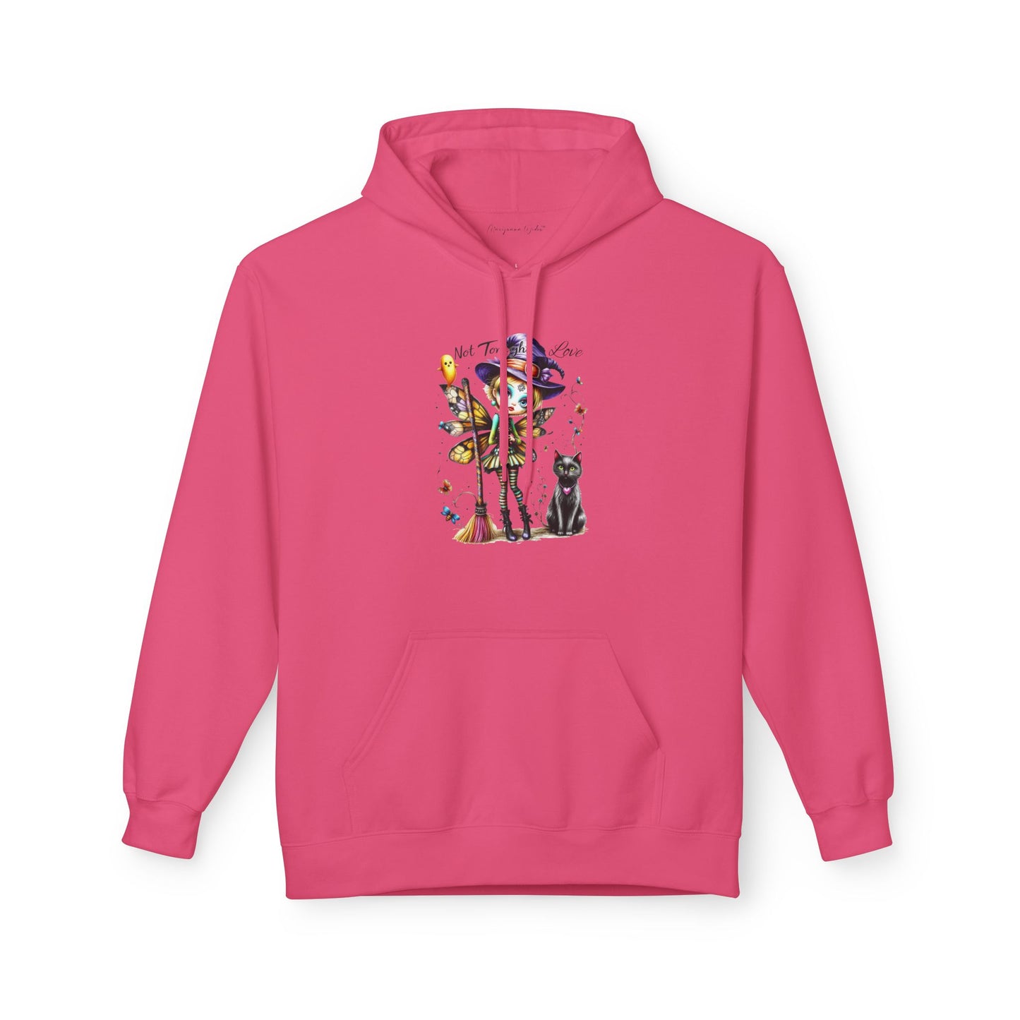 Halloween Fairy - Not Tonight Love - Cat Moonlit Forest Unisex Hoodie