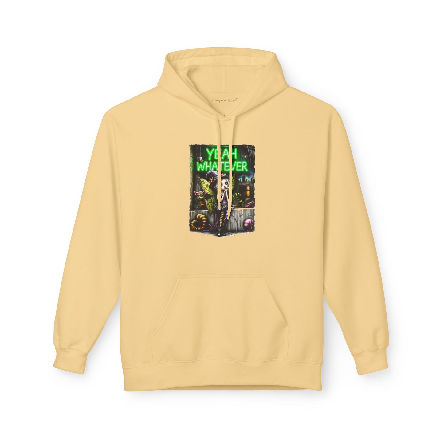 Halloween Fairy - Yeah Whatever - Graphic Unisex Hoodie — Streetwear Pullover