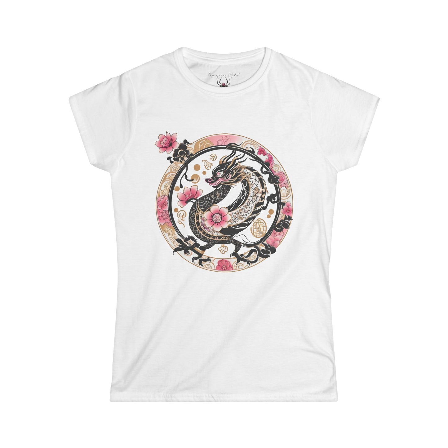 Sakura Dragon Floral Graphic Women's Tee