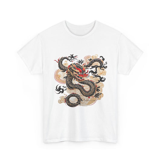 Smoking Dragon — Vintage Red & Black Dragon Unisex T-Shirt